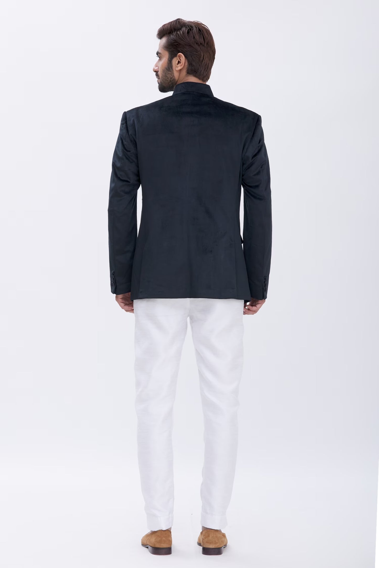 Classic Royal Velvet Bandhgala