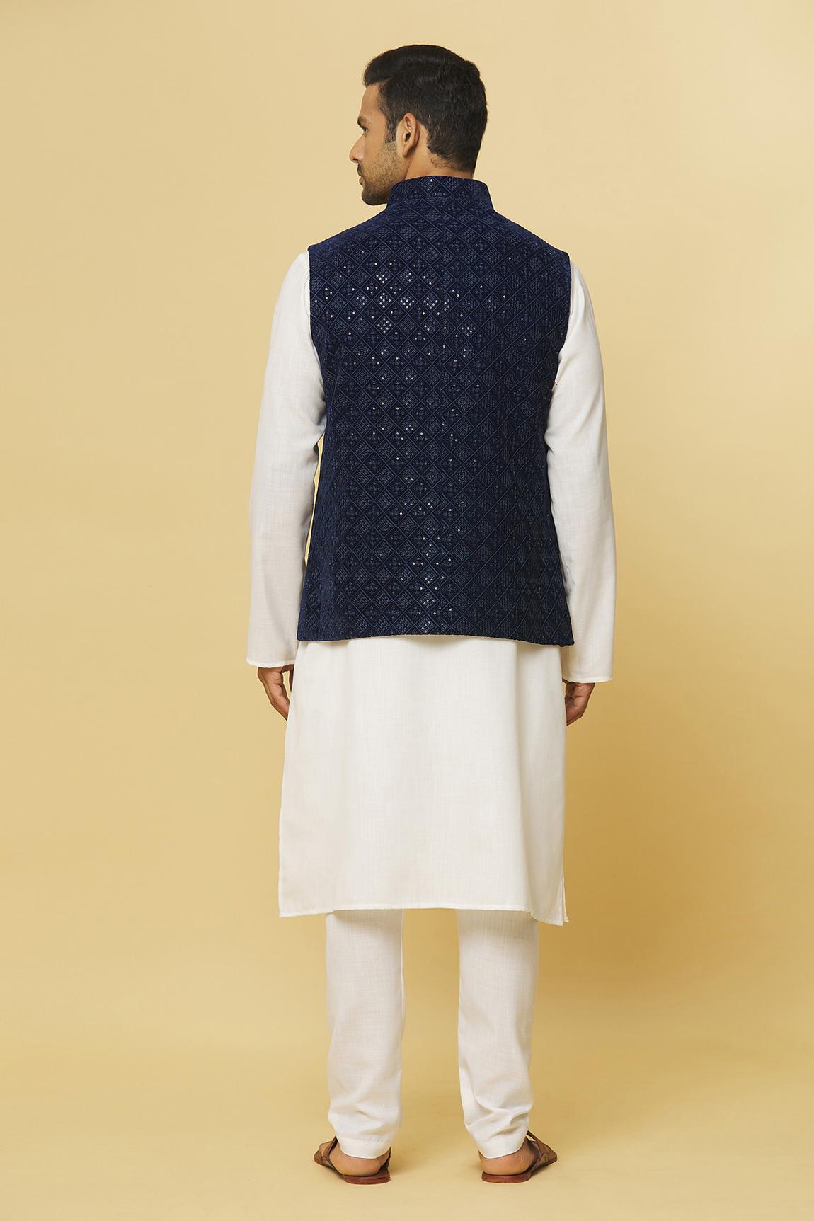 Nawab Embroidered Nehru Jacket