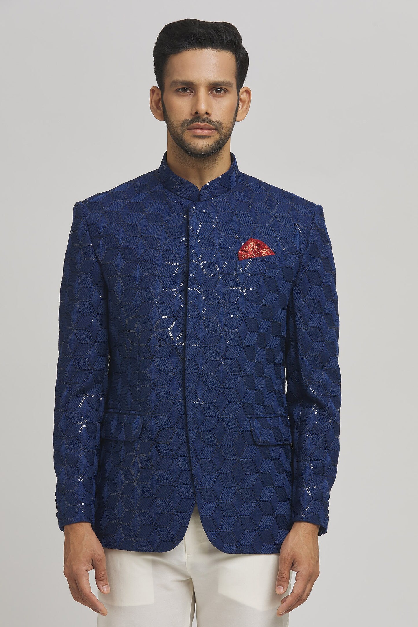 Shahi Cotton Embroidered Bandhgala