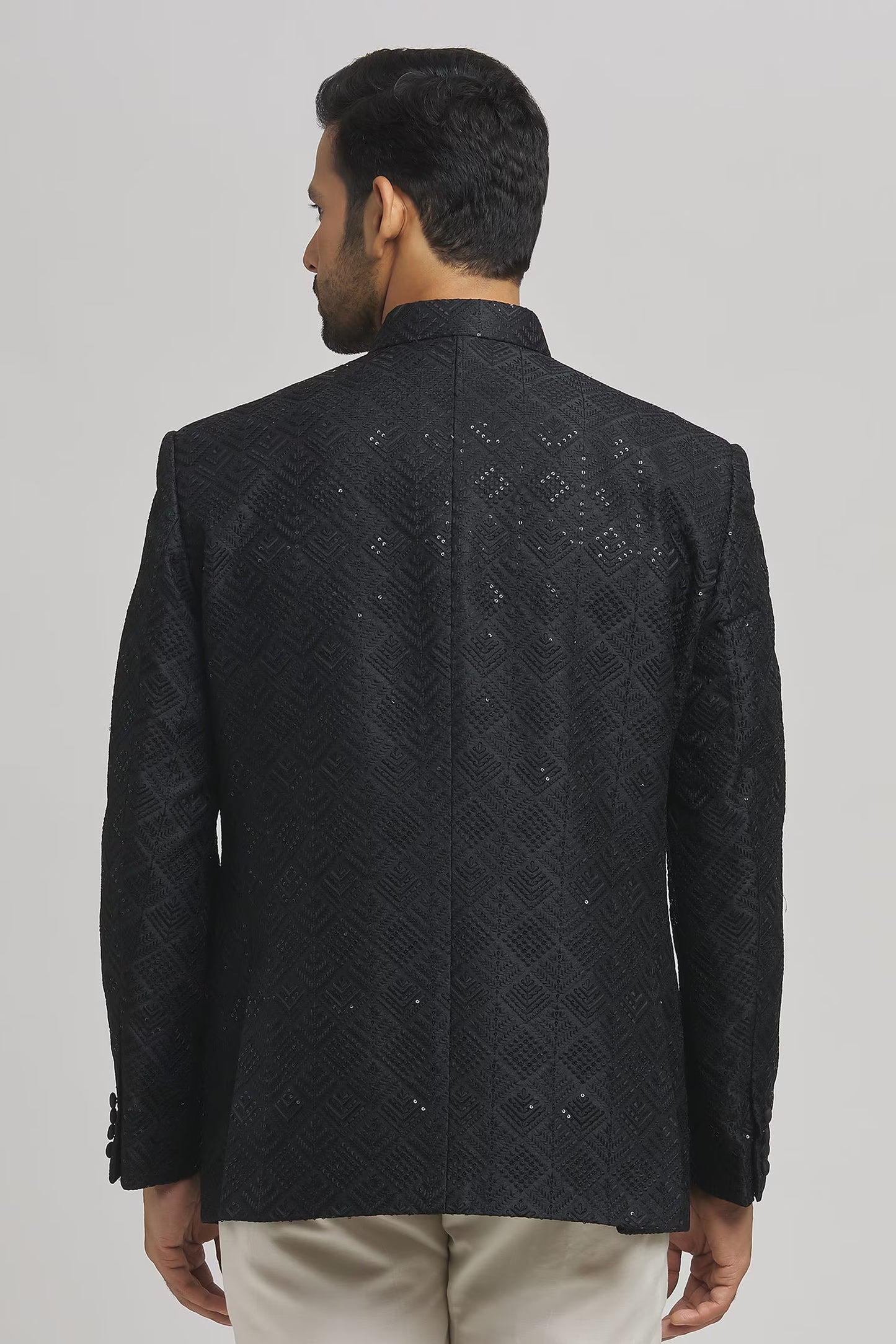 Jahaan Full Sleeve Sequin Work Bandhgala