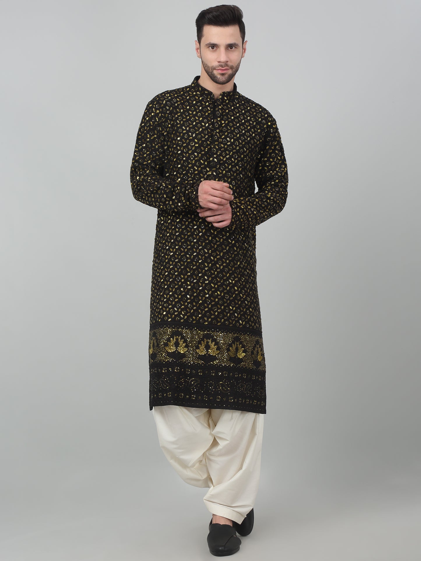 Suryaansh Sequin Embroidered Kurta Set