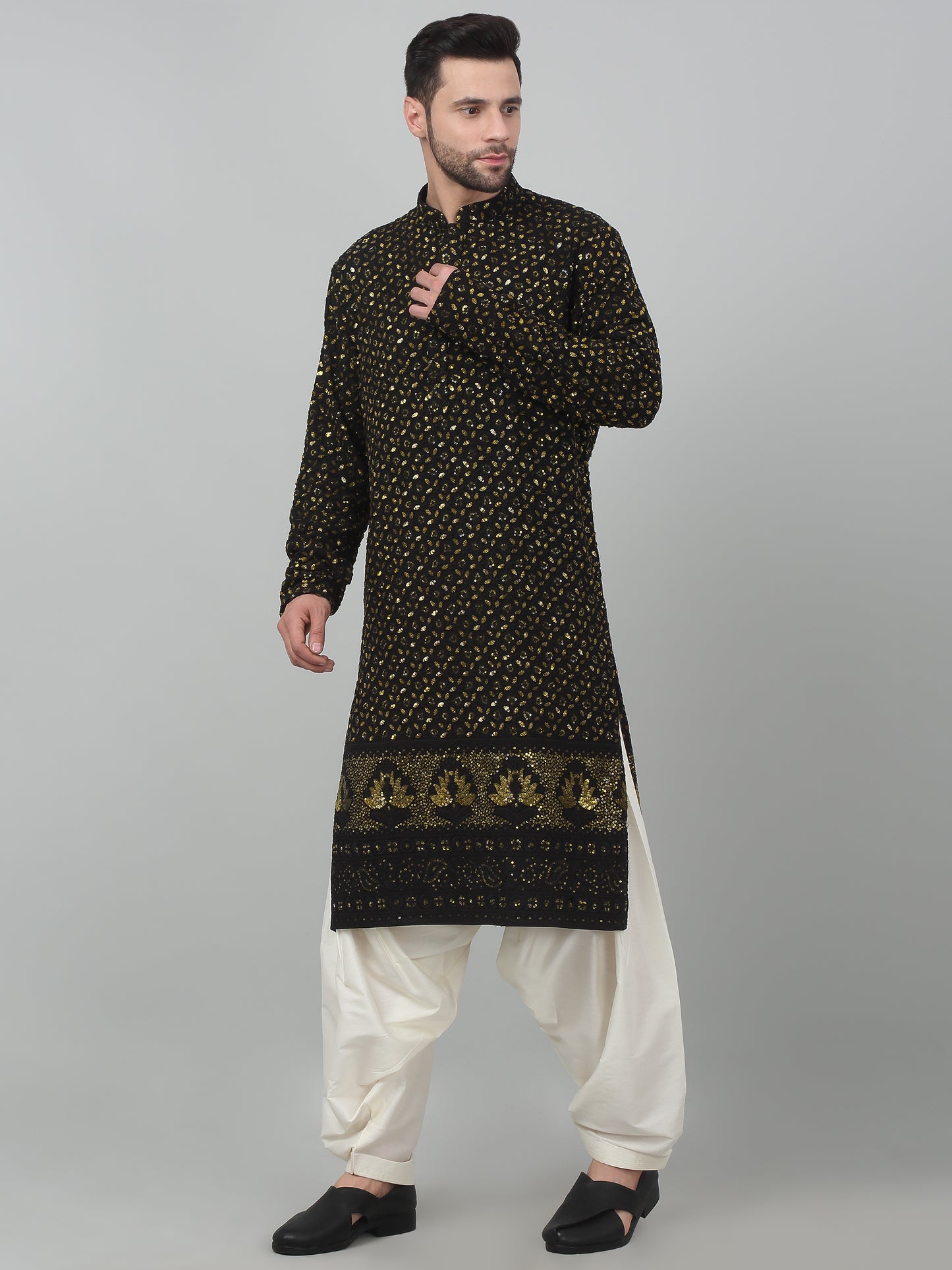 Suryaansh Sequin Embroidered Kurta Set