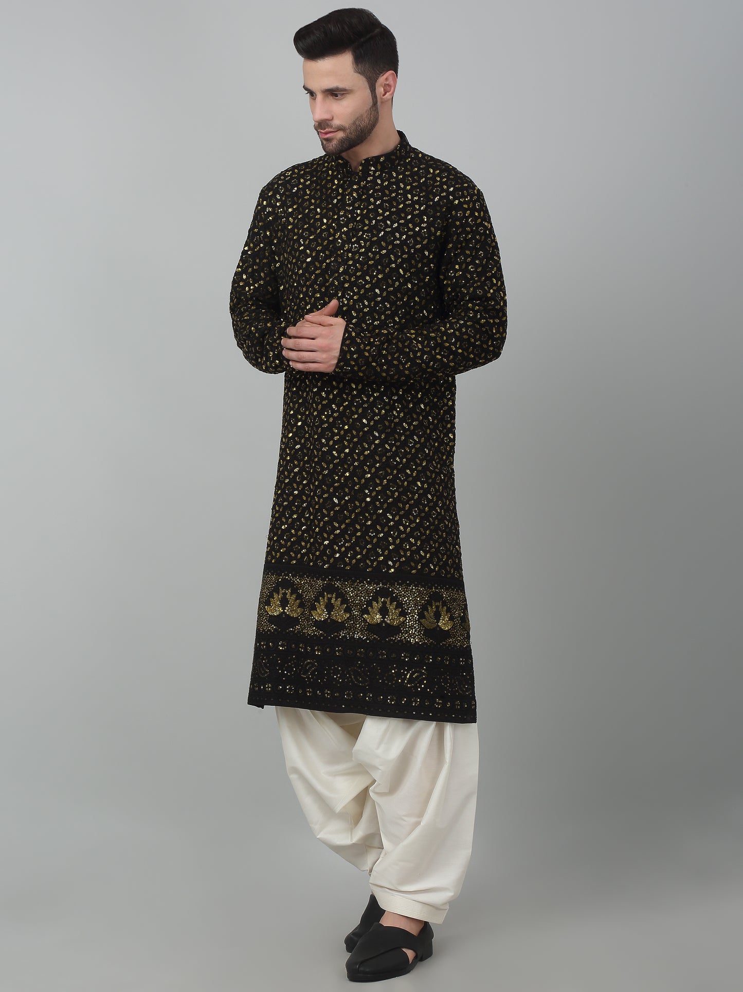 Suryaansh Sequin Embroidered Kurta Set