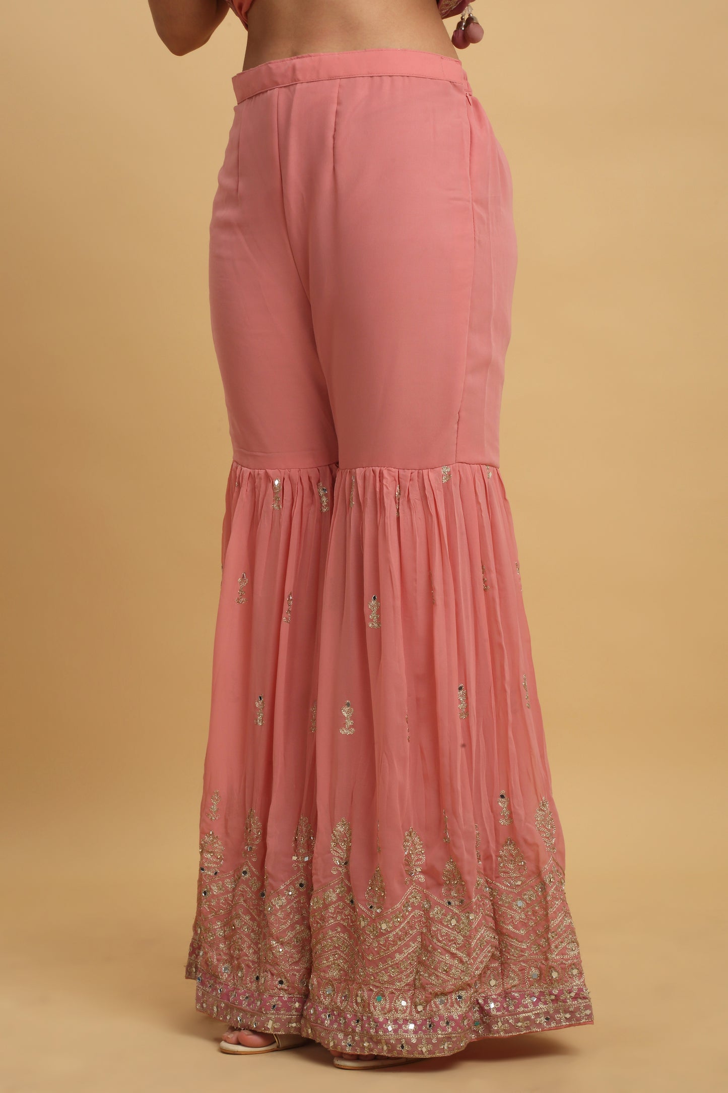Trishna Embroidered Kurta Sharara Set