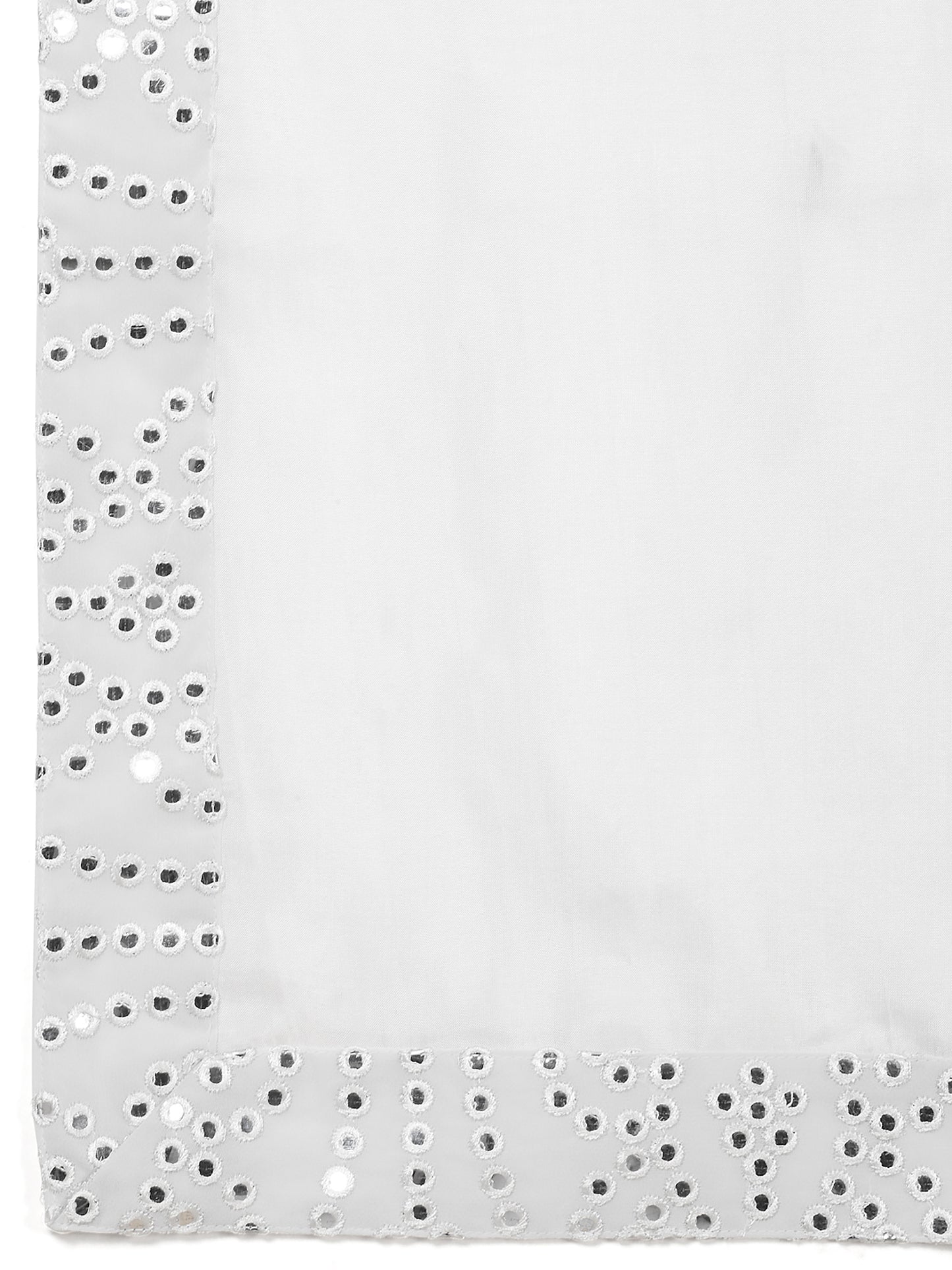 Jahaan Mirror Embroidery Work Kurta Set - White