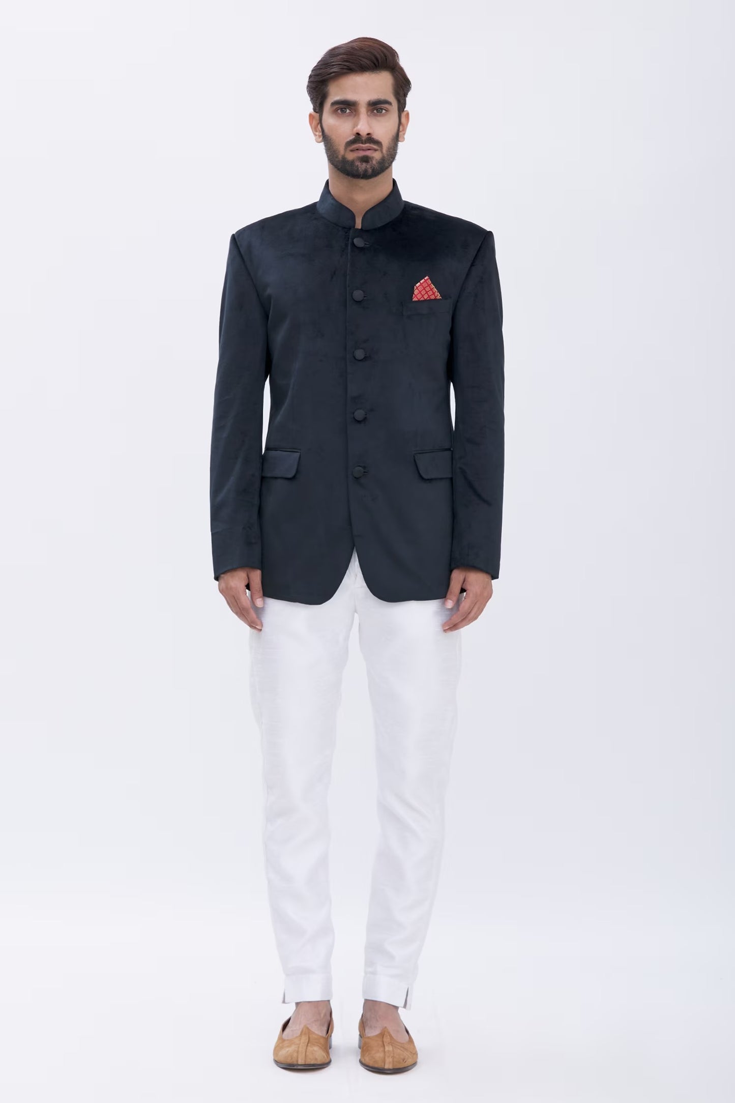 Classic Royal Velvet Bandhgala