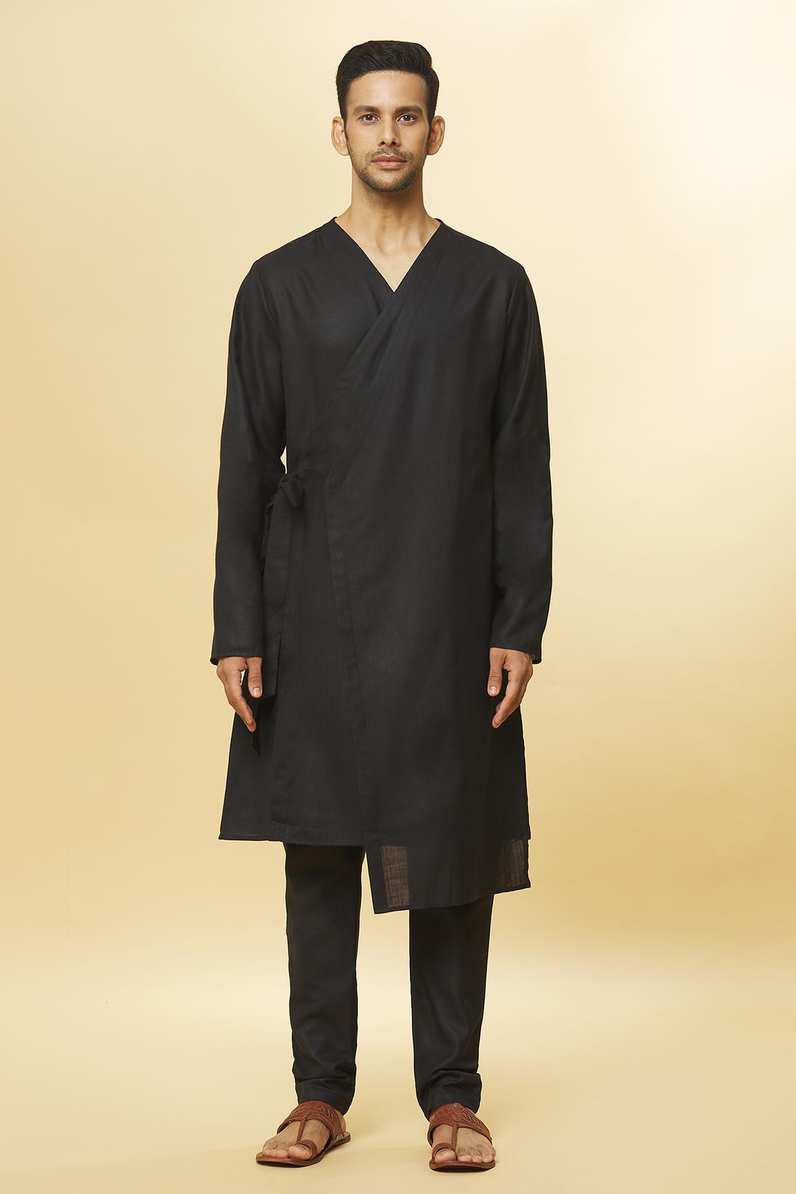 Tatvam Arigato Cotton Solid Kurta & Pyjama Set