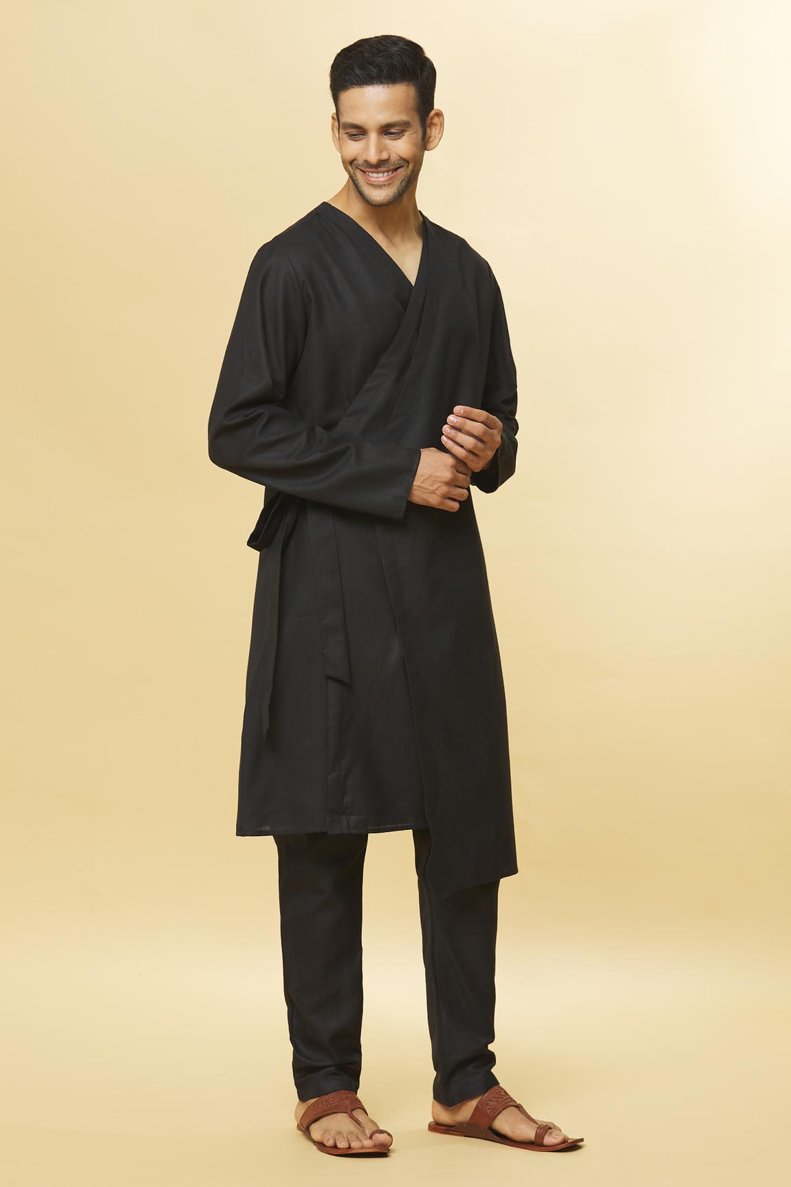 Tatvam Arigato Cotton Solid Kurta & Pyjama Set