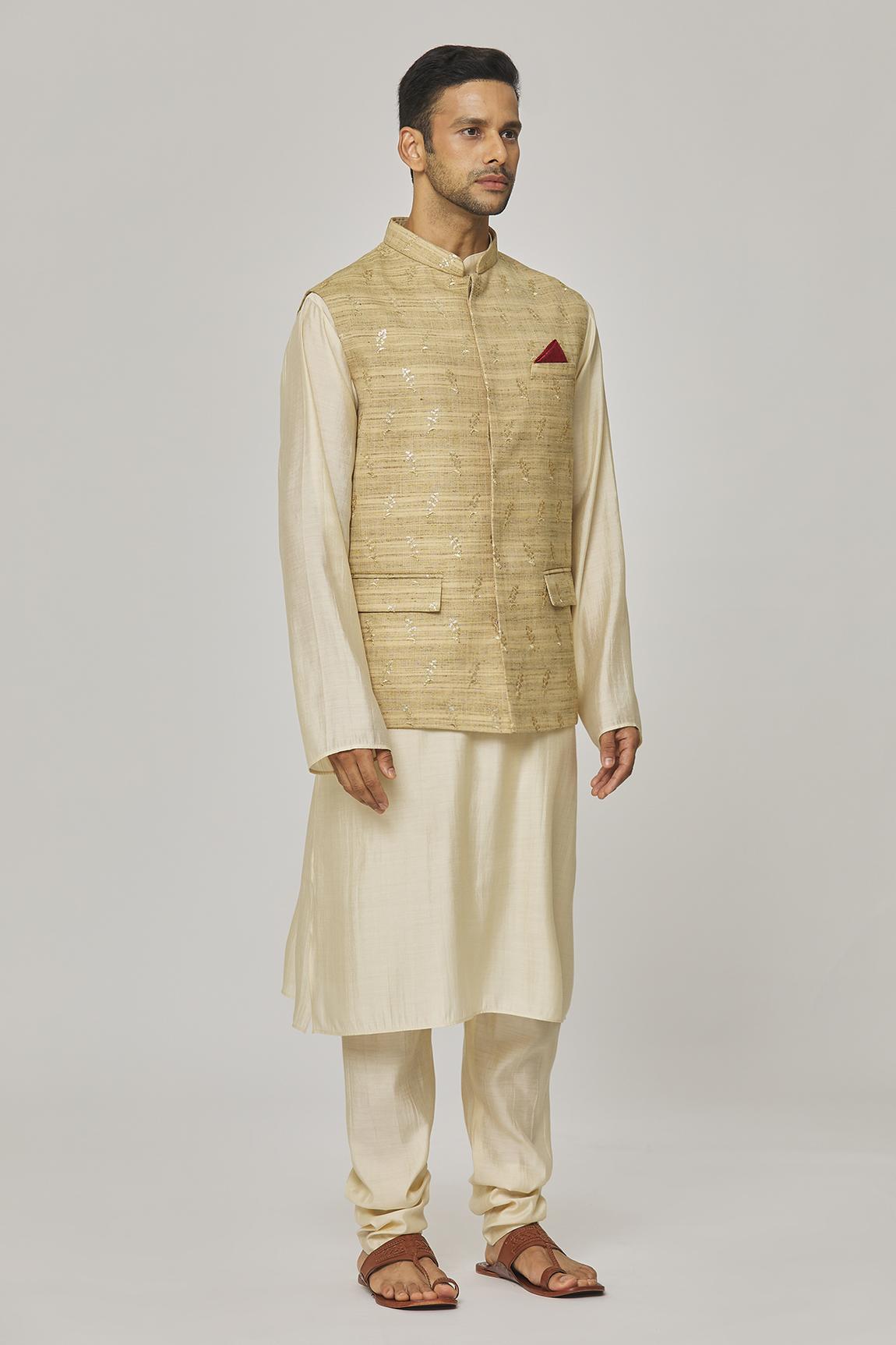 Tathastu Embroidered Nehru Jacket
