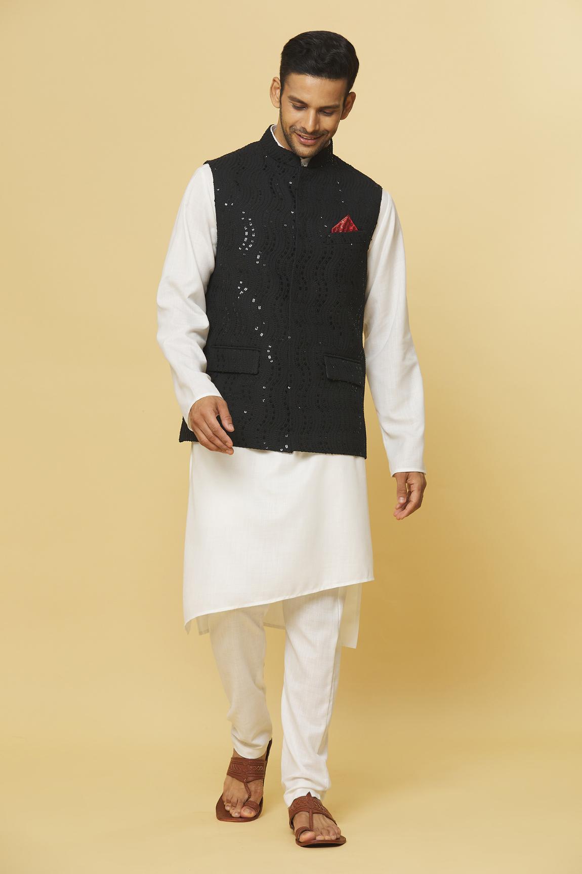 Alankar Embroidered Nehru Jacket
