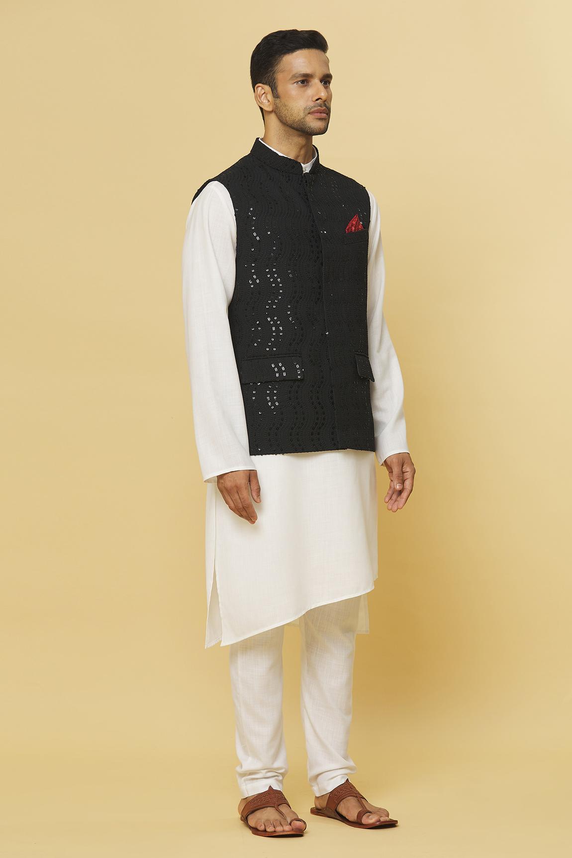Alankar Embroidered Nehru Jacket