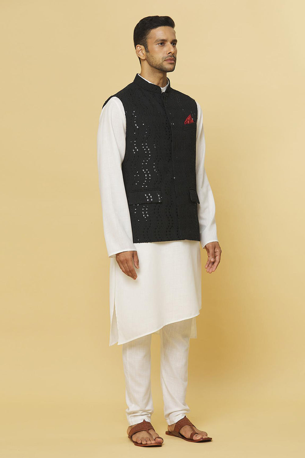 Alankar Embroidered Nehru Jacket