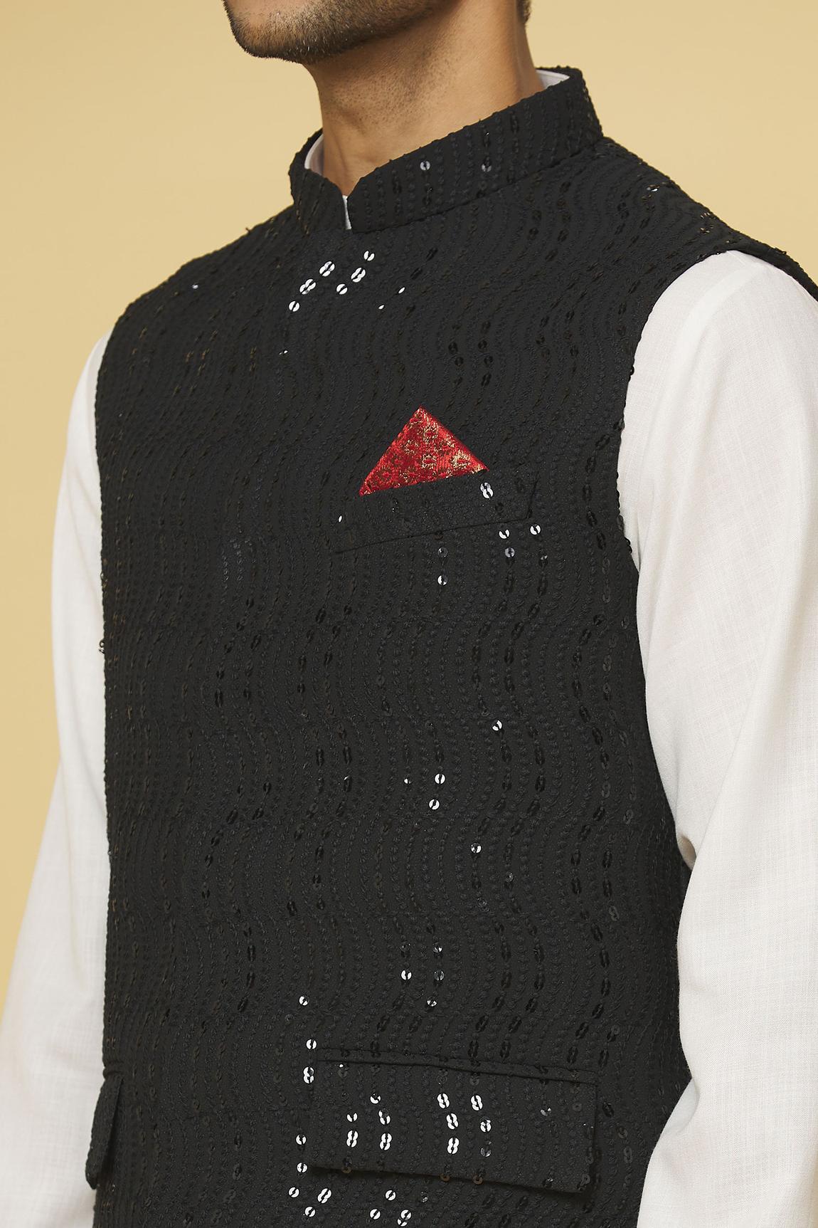 Alankar Embroidered Nehru Jacket