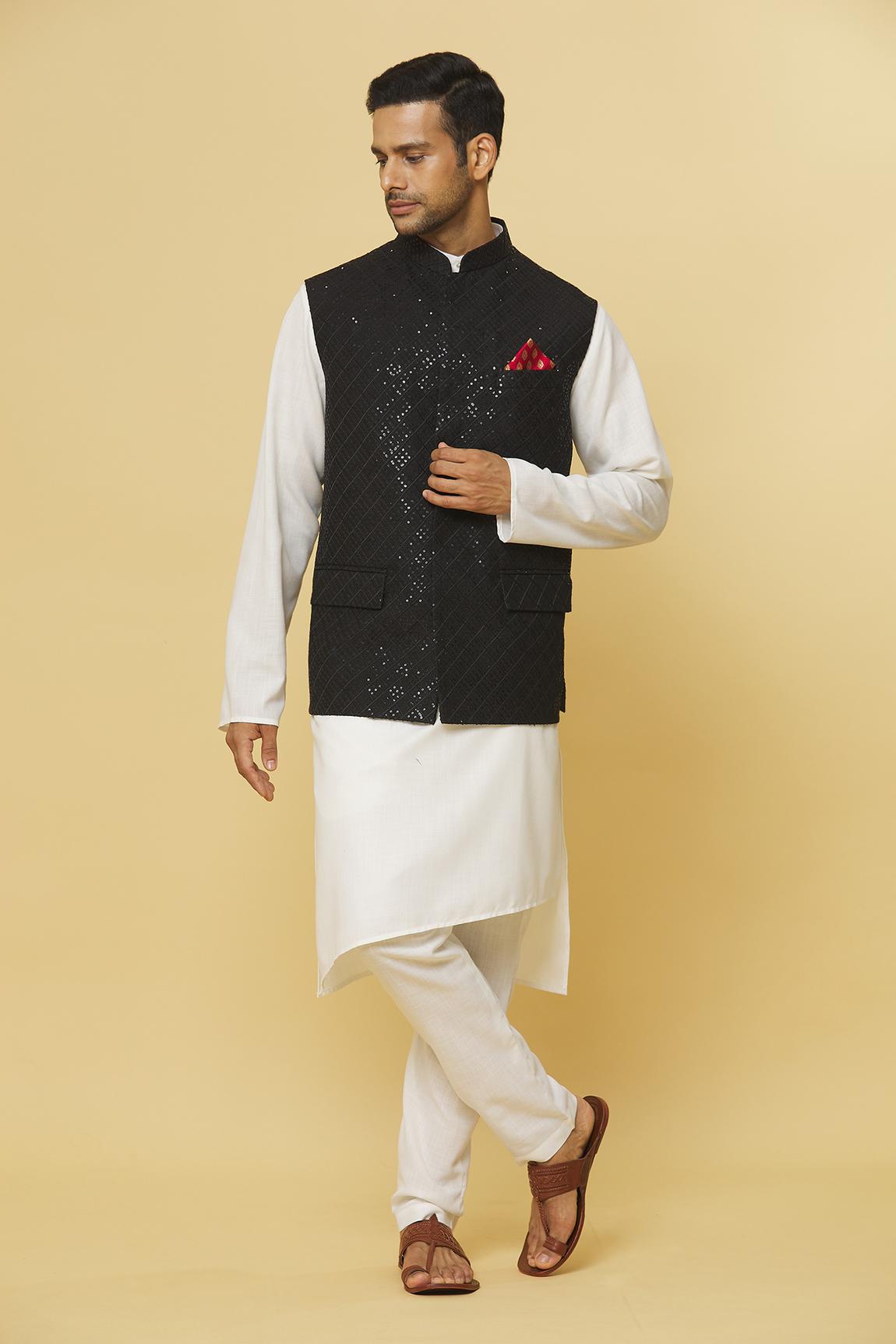Sarkaar Embroidered Nehru Jacket