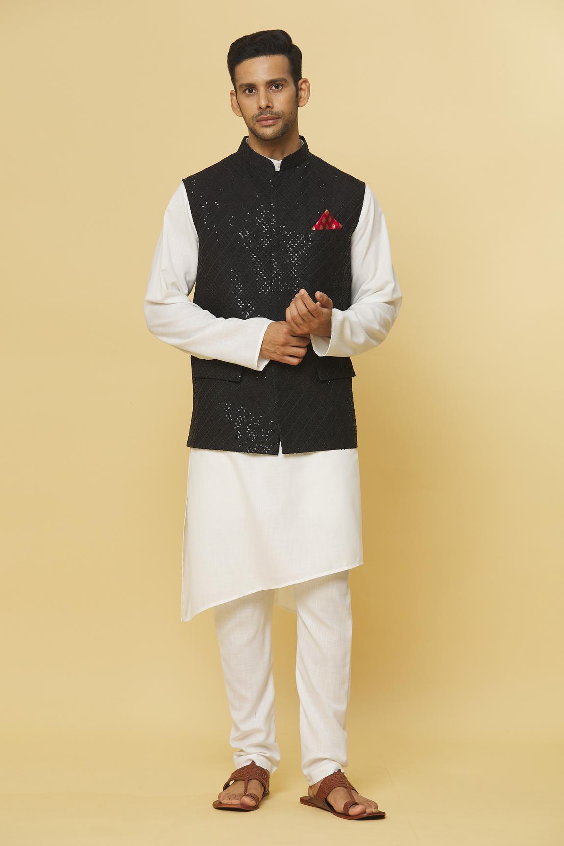 Sarkaar Embroidered Nehru Jacket