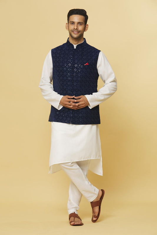 Nawab Embroidered Nehru Jacket