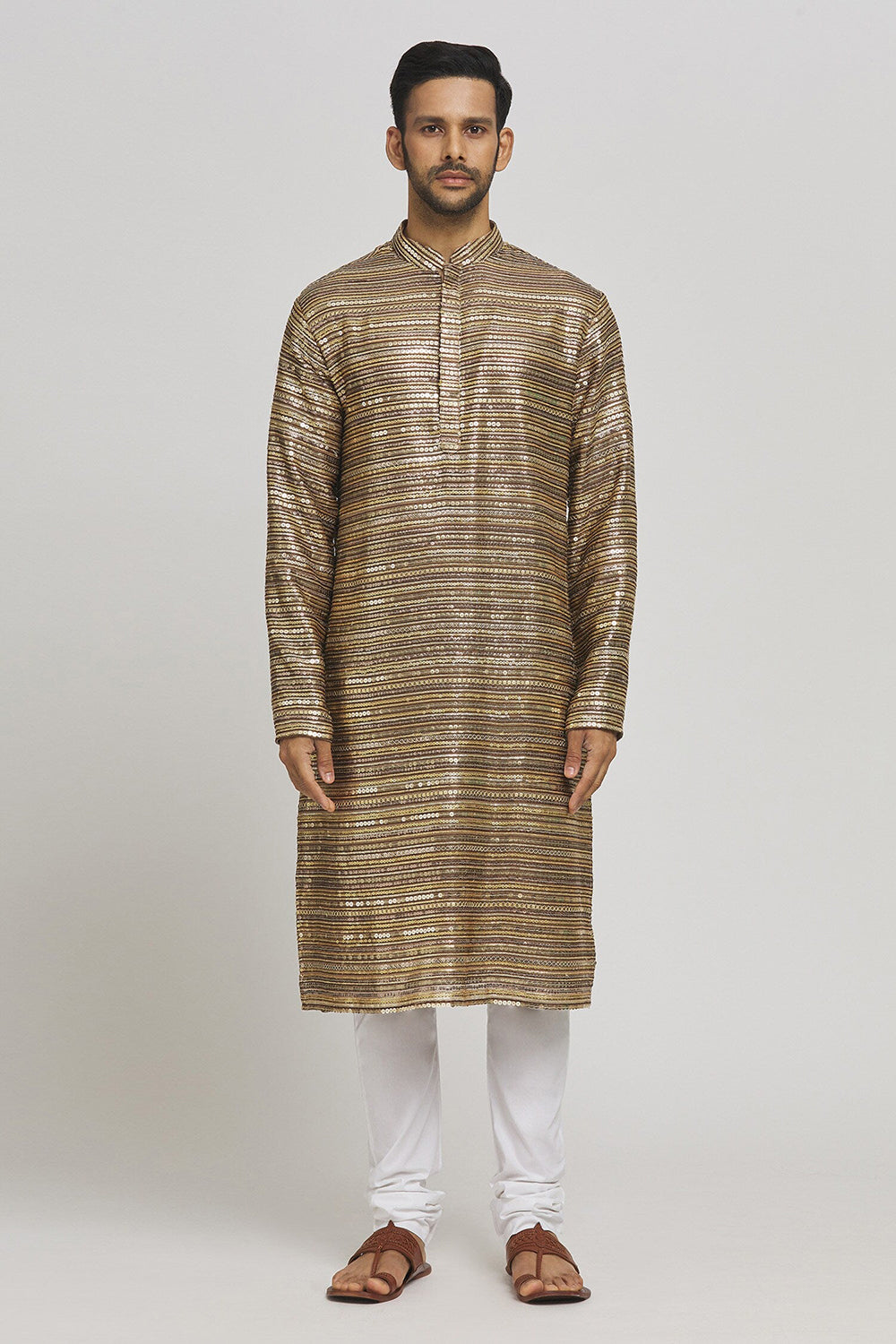 Sona Chaandi Embroidered Cotton Kurta & Chudidar Set
