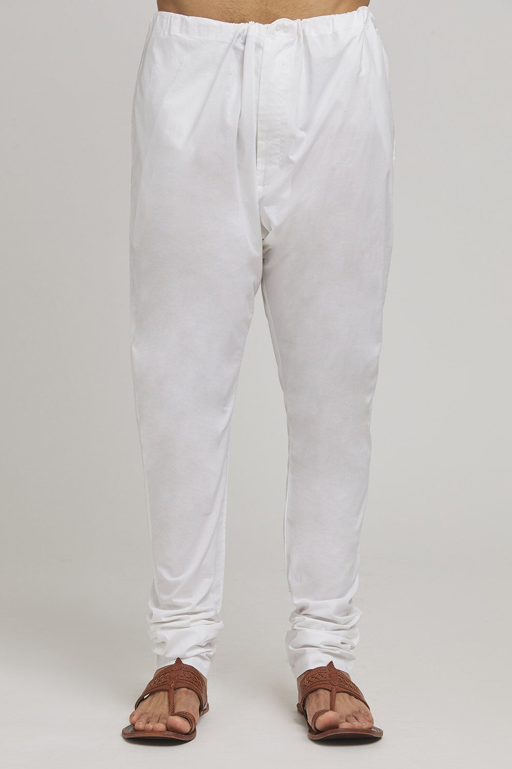 Kaanchmahal Embroidered Cotton Kurta & Chudidar Set