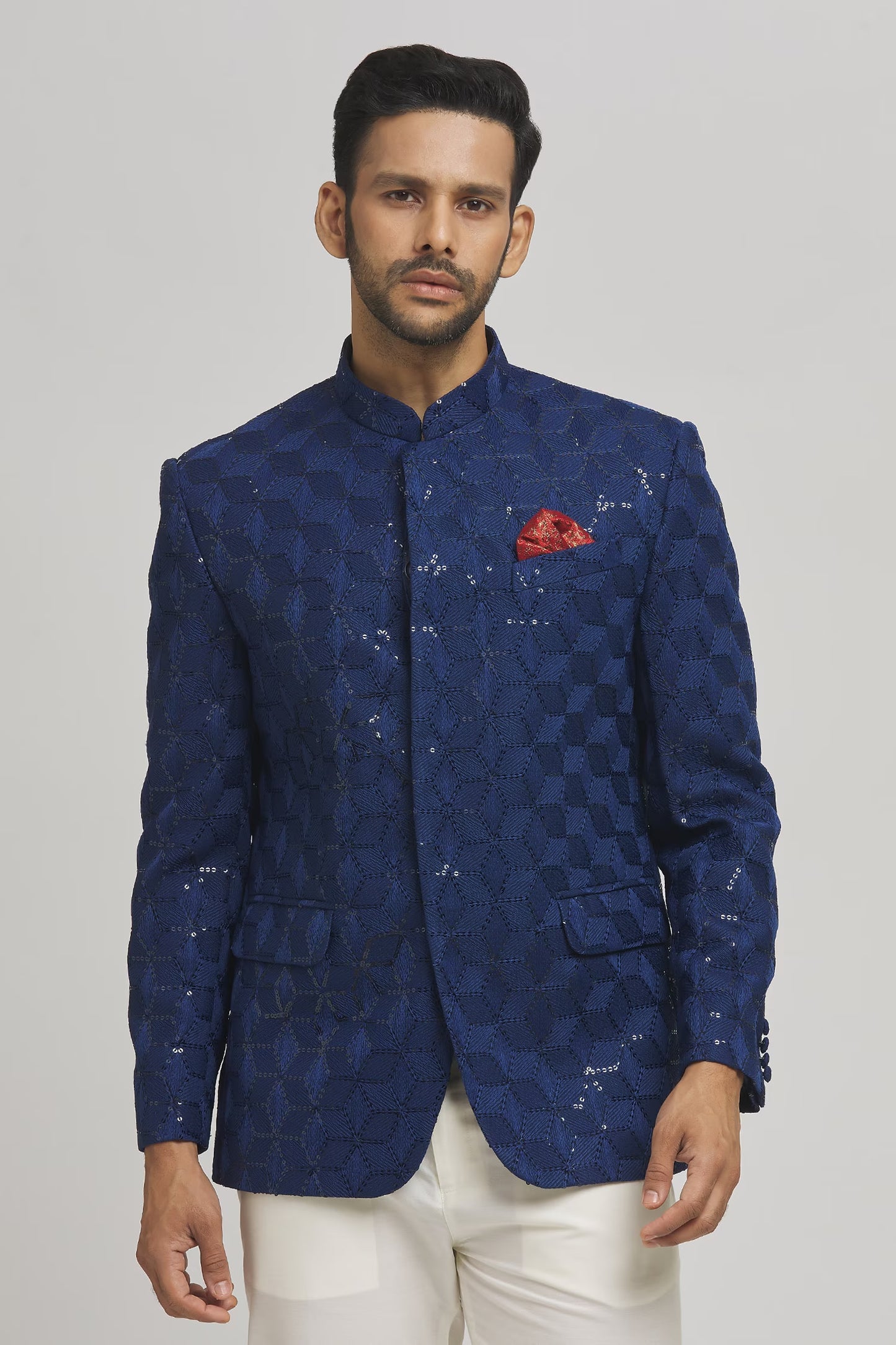 Shahi Cotton Embroidered Bandhgala
