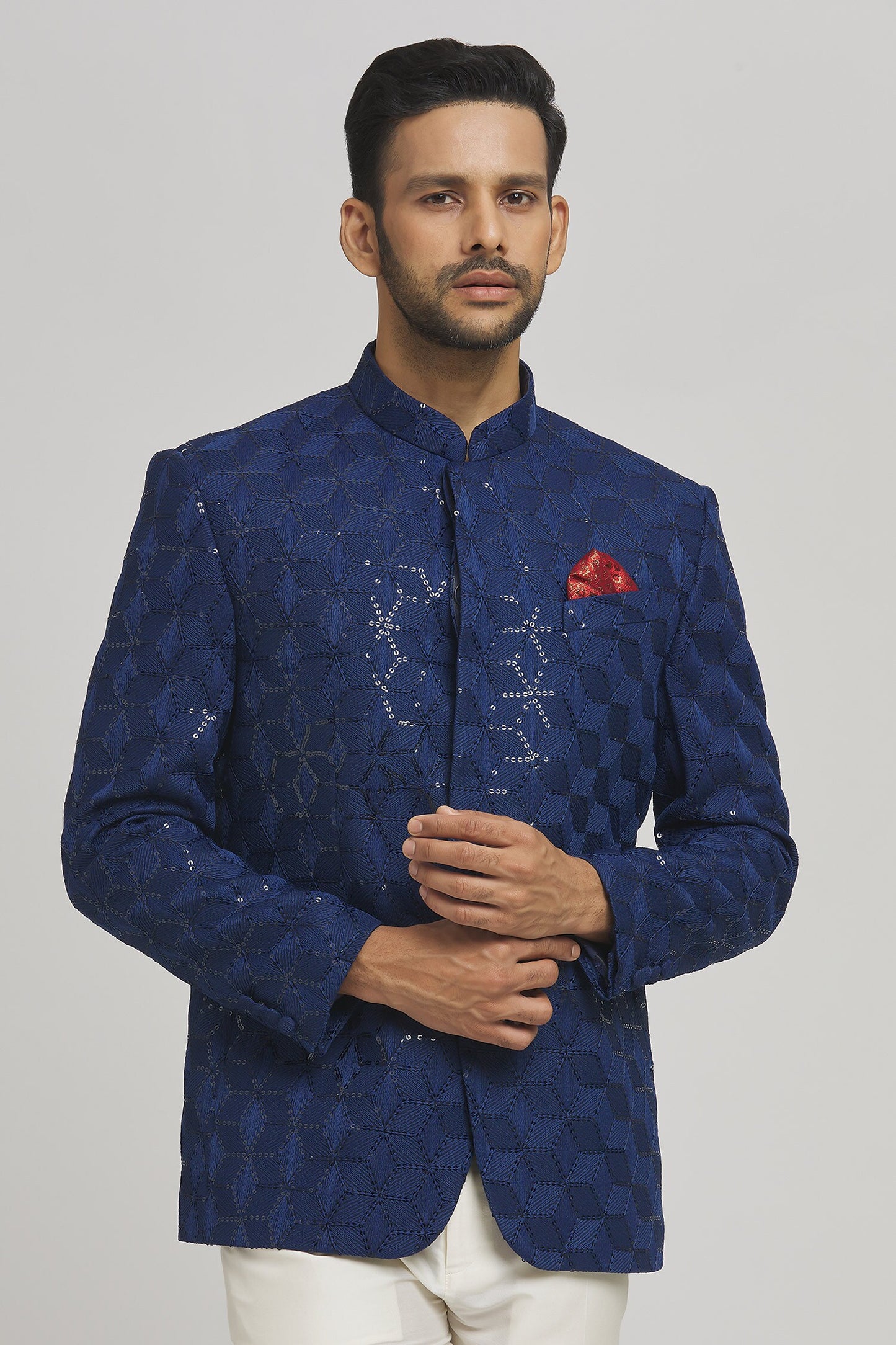 Shahi Cotton Embroidered Bandhgala