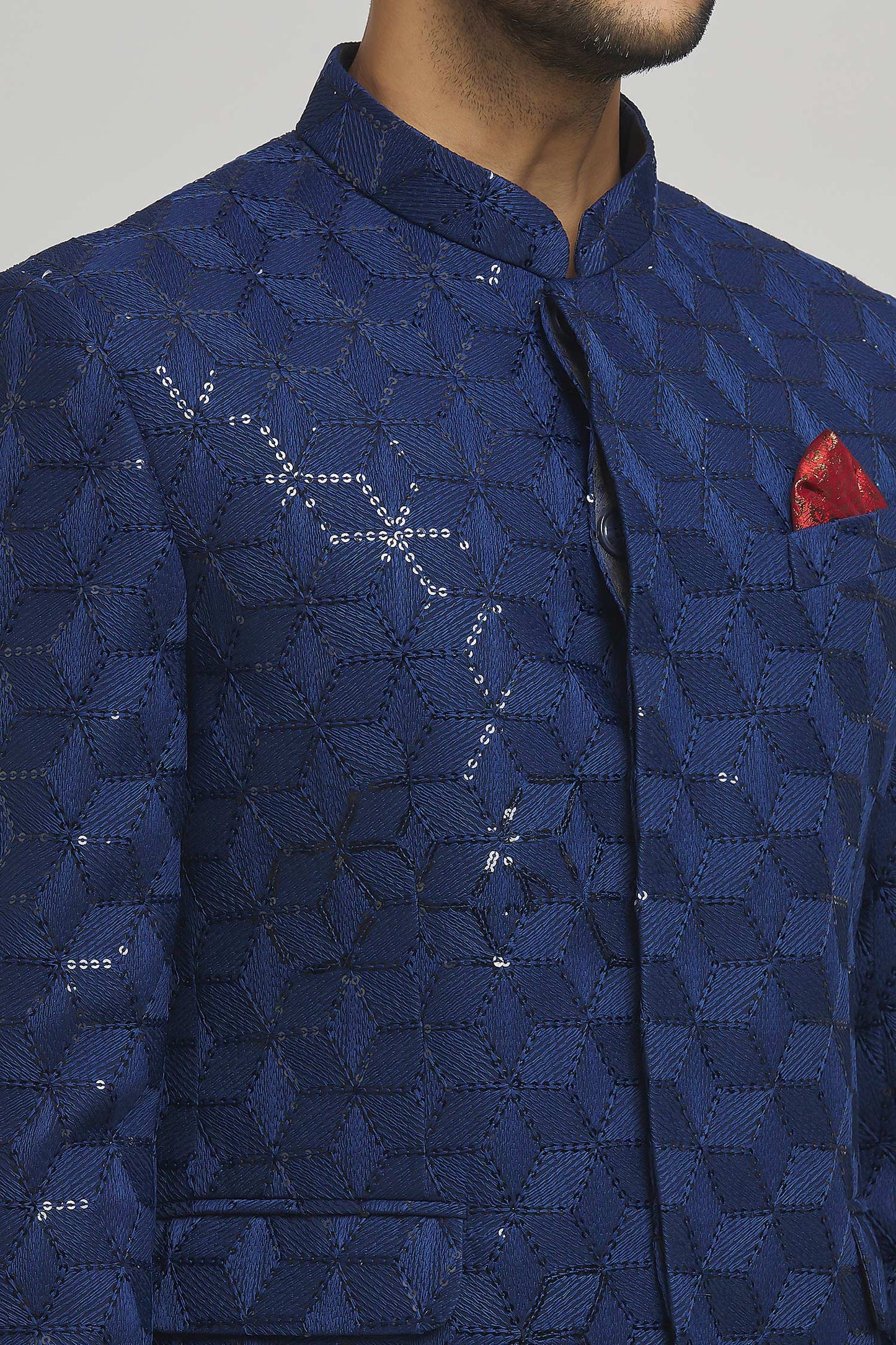 Shahi Cotton Embroidered Bandhgala