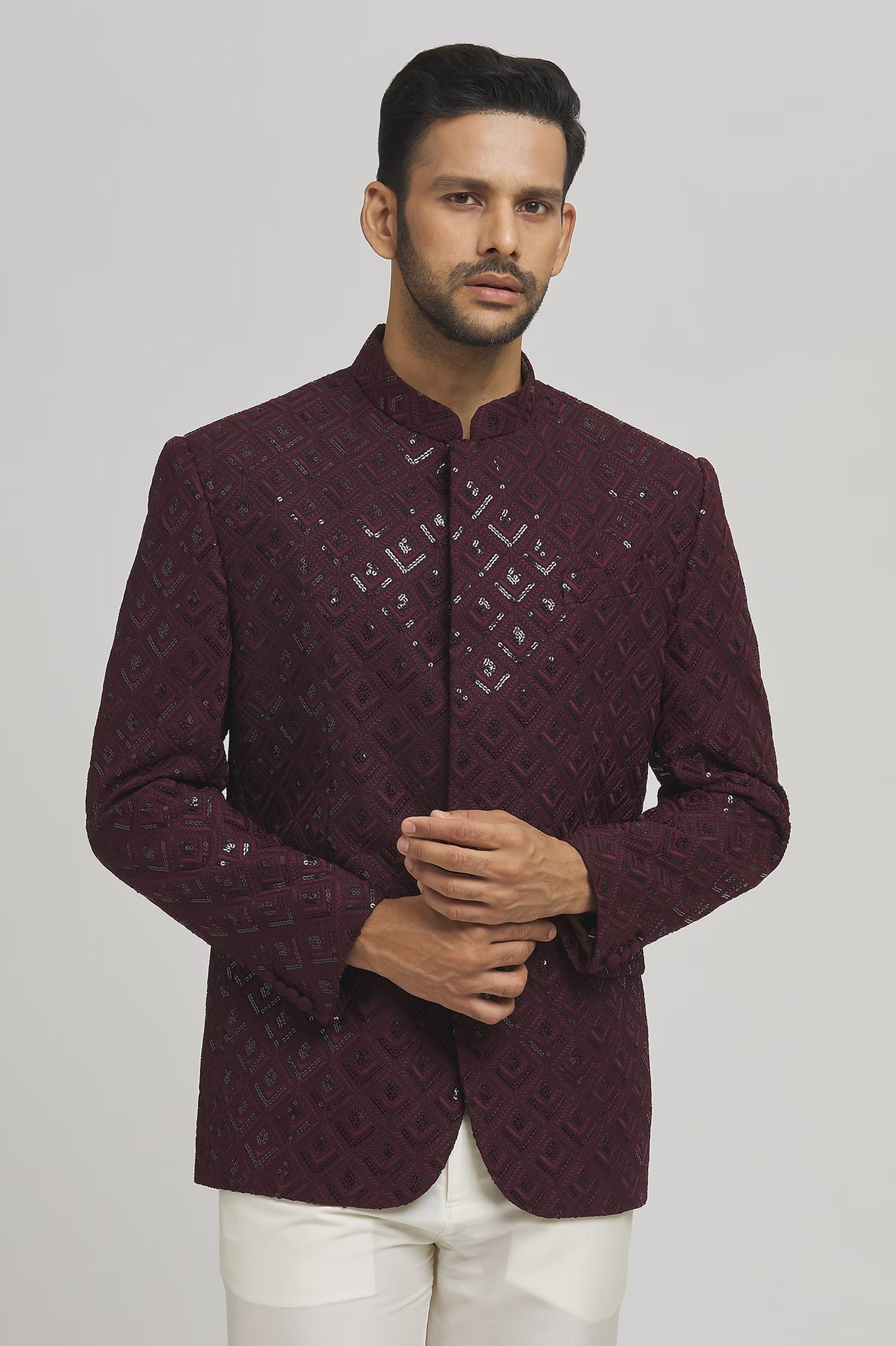 Jahaan Sequin Work Bandhgala