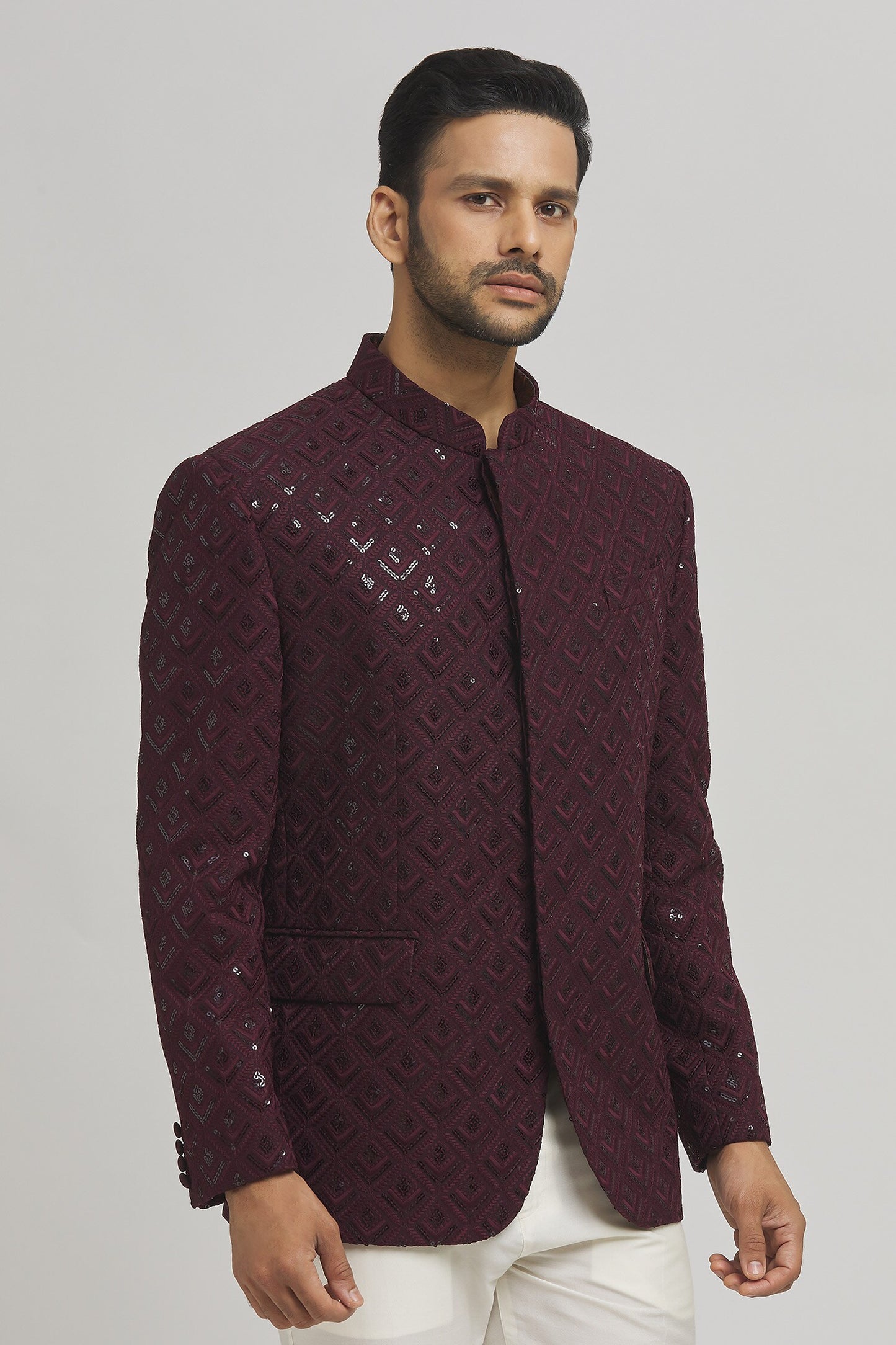 Jahaan Sequin Work Bandhgala