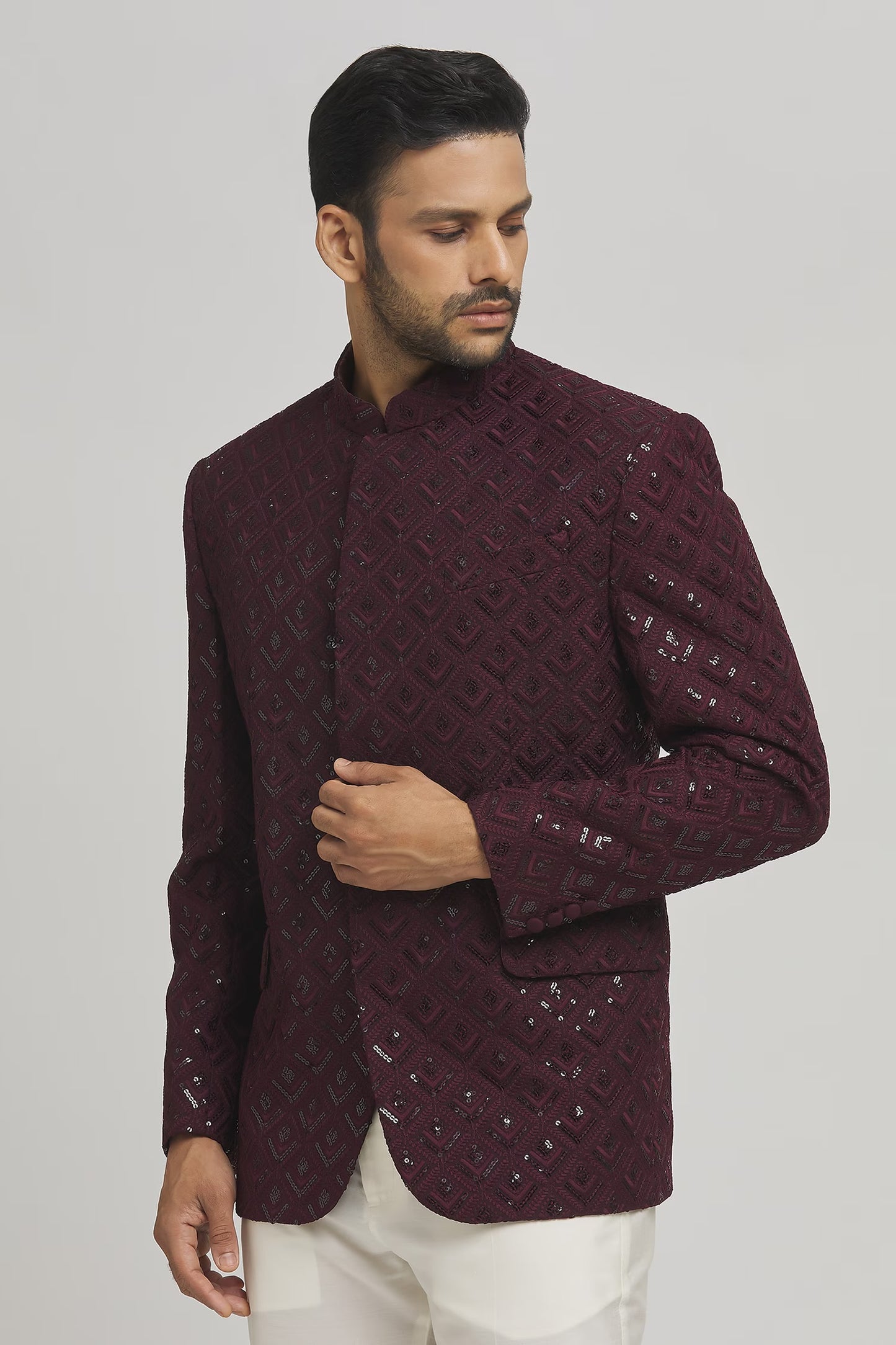 Jahaan Sequin Work Bandhgala