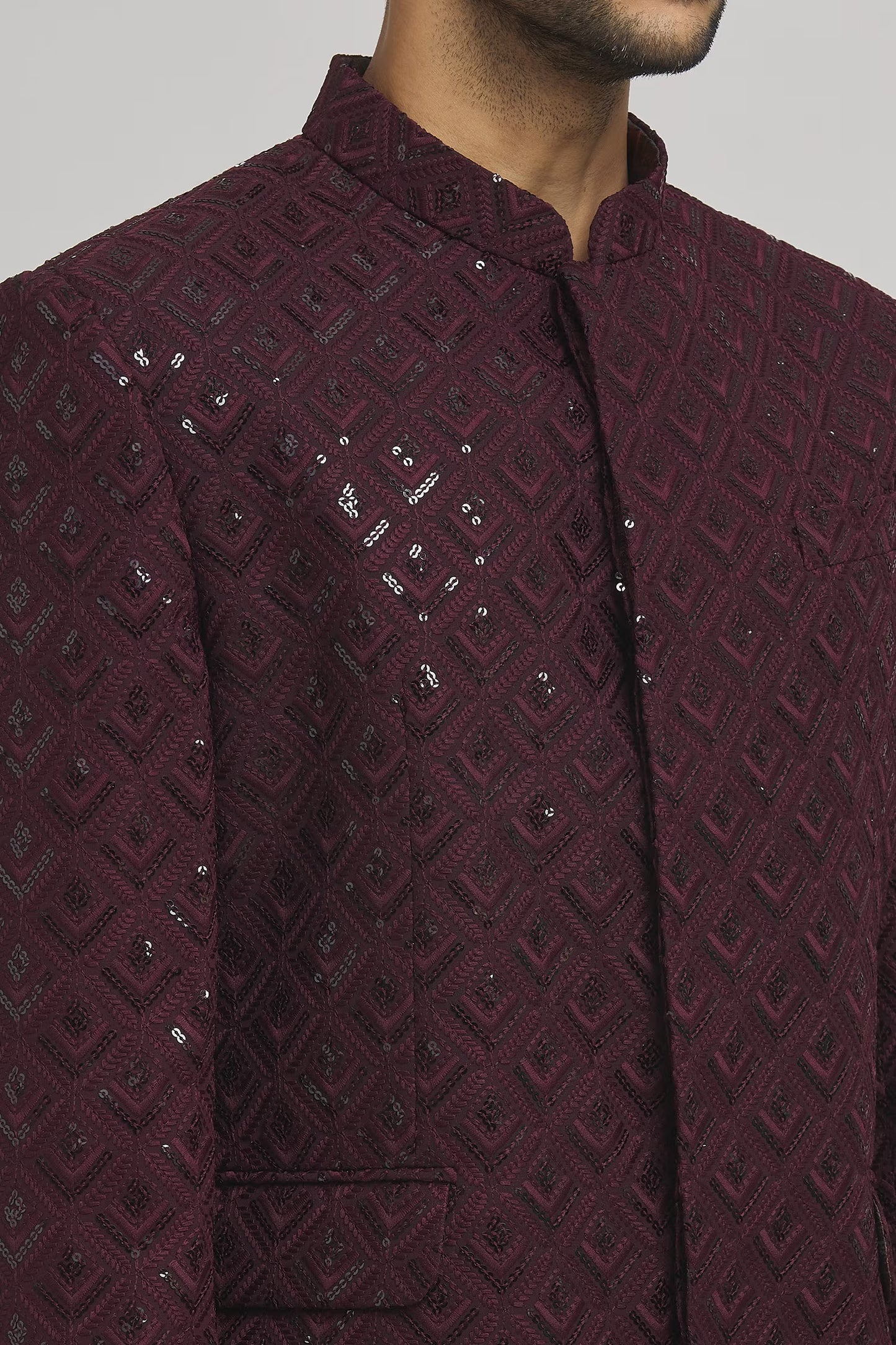 Jahaan Sequin Work Bandhgala
