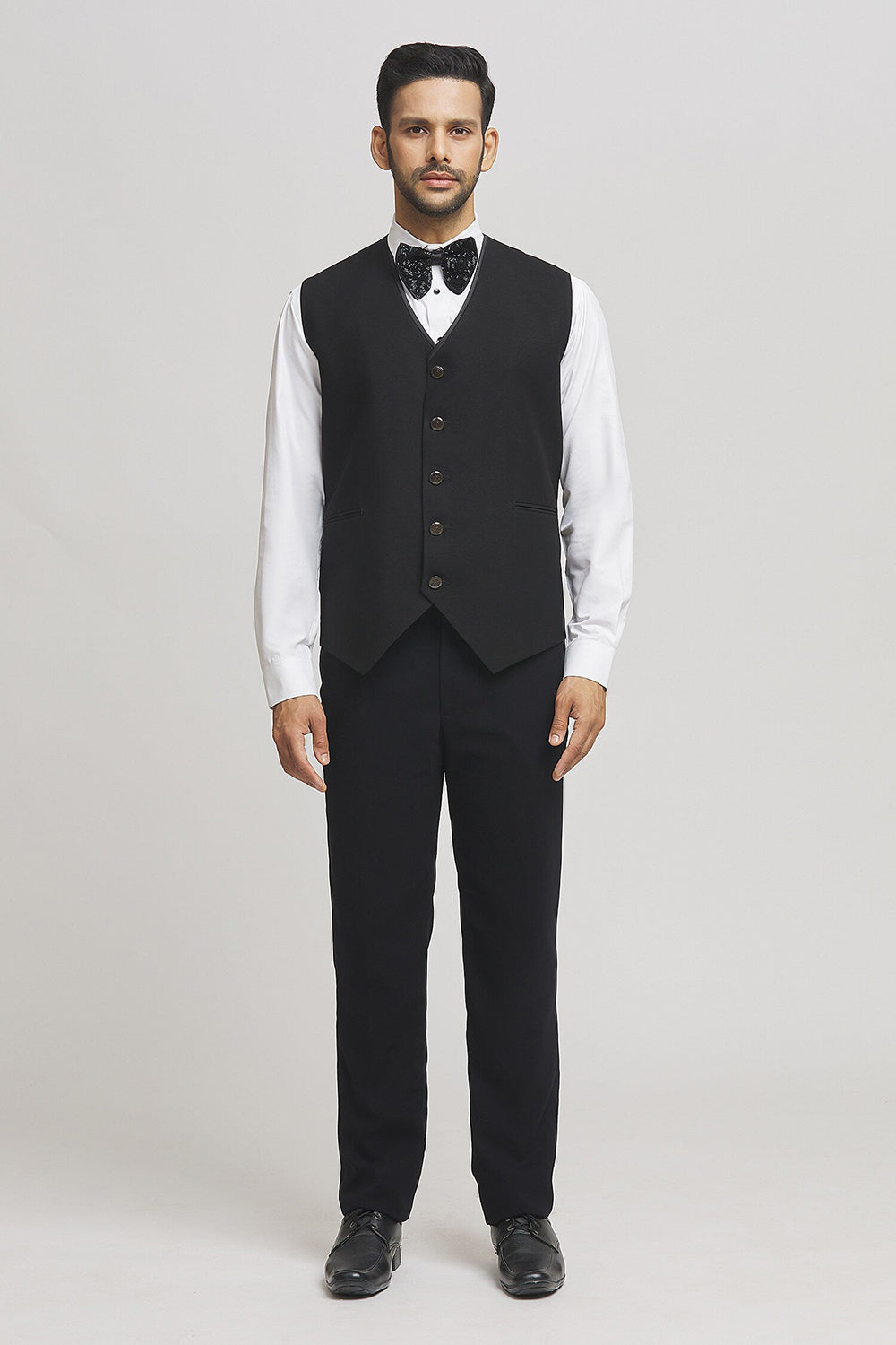 Cutdana Embellished Tuxedo Pant Set