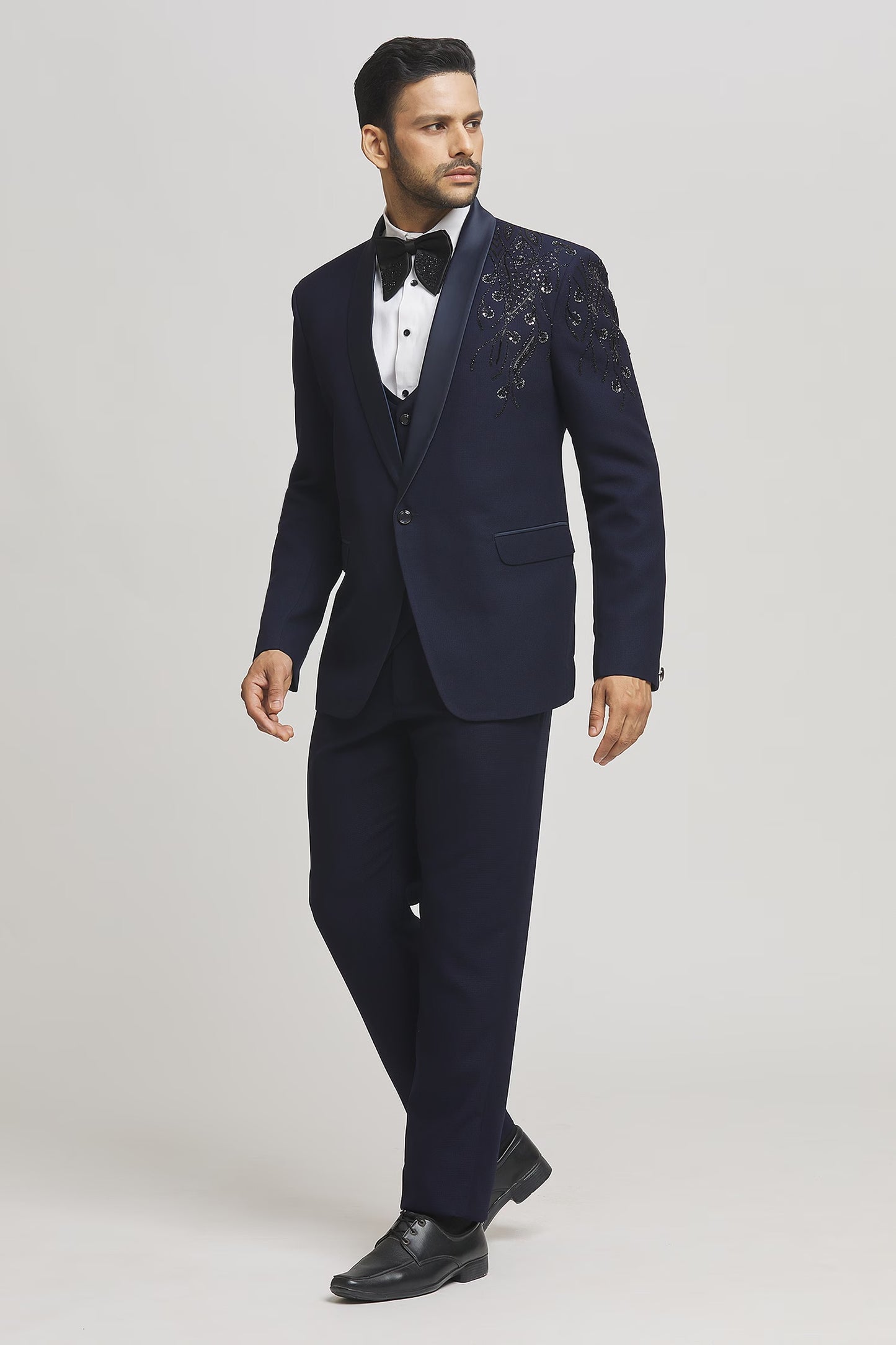 Eden Floral Embellished Tuxedo Pant Set