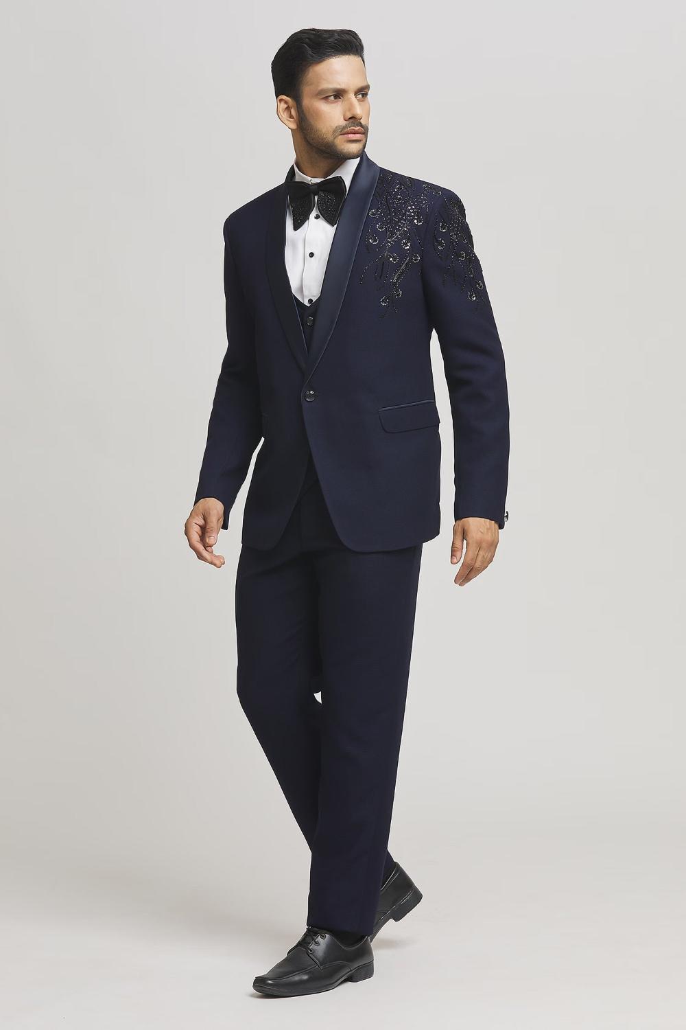 Eden Floral Embellished Tuxedo Pant Set