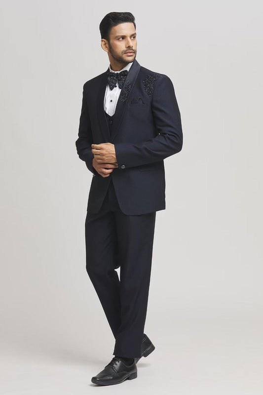 Bling Cut Dana Embellished Tuxedo Pant Set