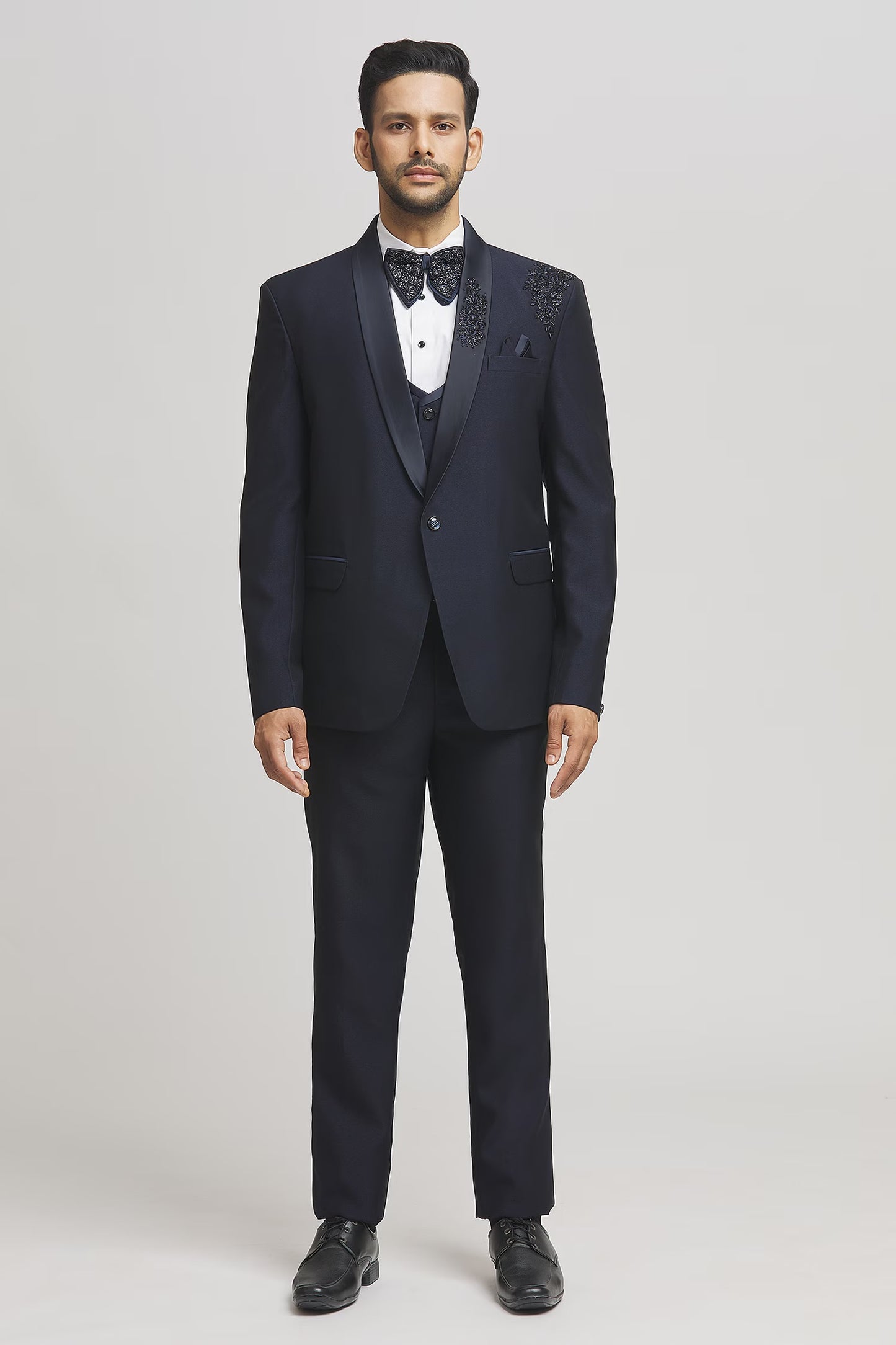 Bling Cut Dana Embellished Tuxedo Pant Set