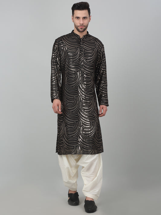 Chandramani Sequin Embroidered Kurta Set