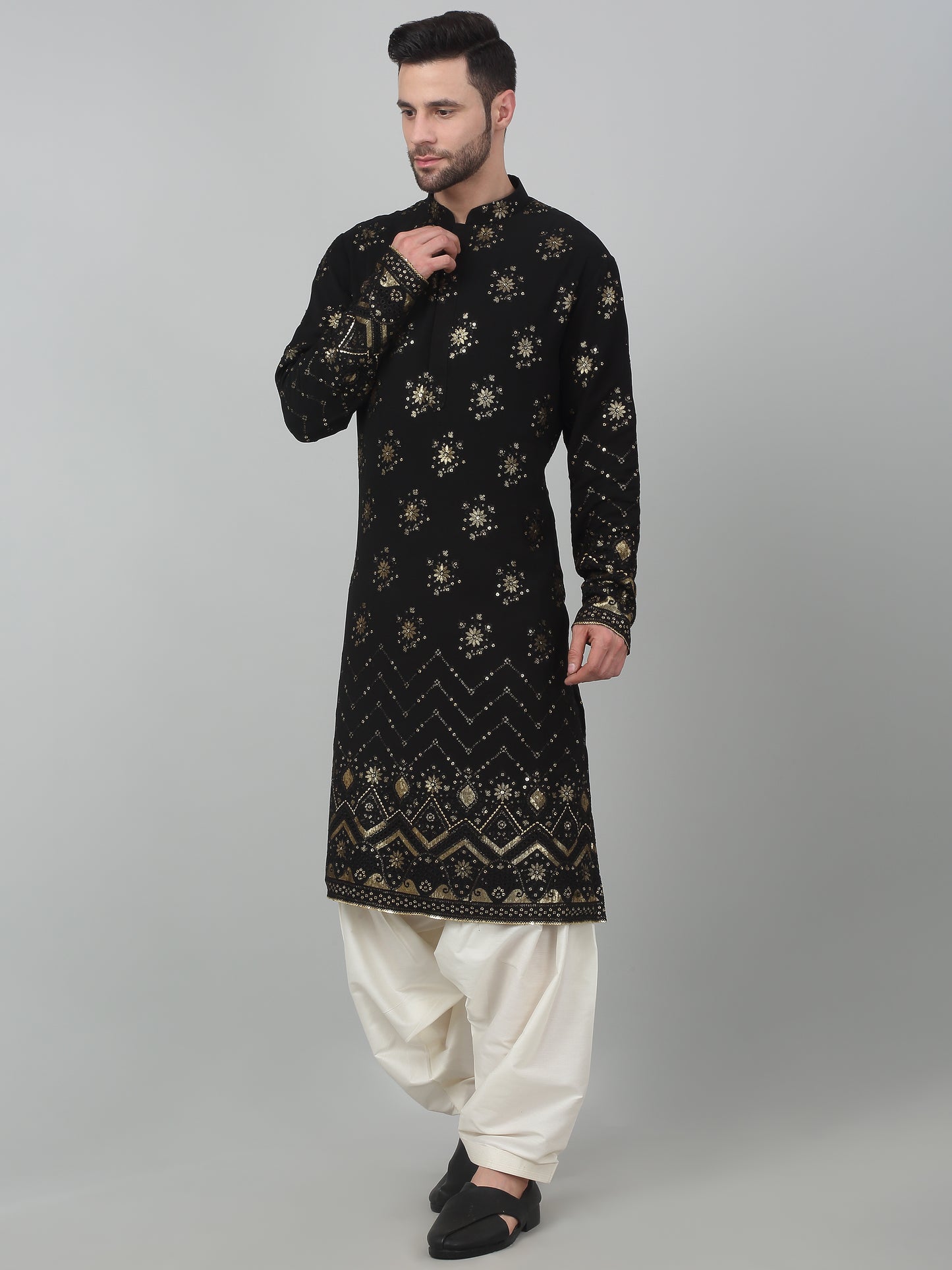 Sitaara Jahan Sequin Embroidered Kurta Set