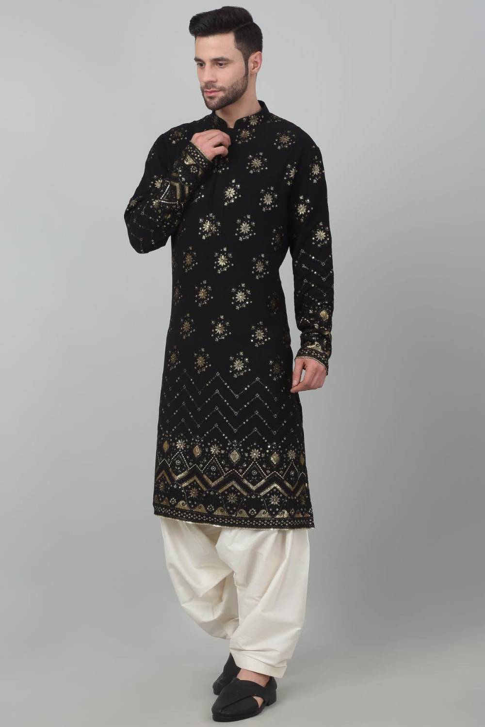 Sitaara Jahan Sequin Embroidered Kurta Set
