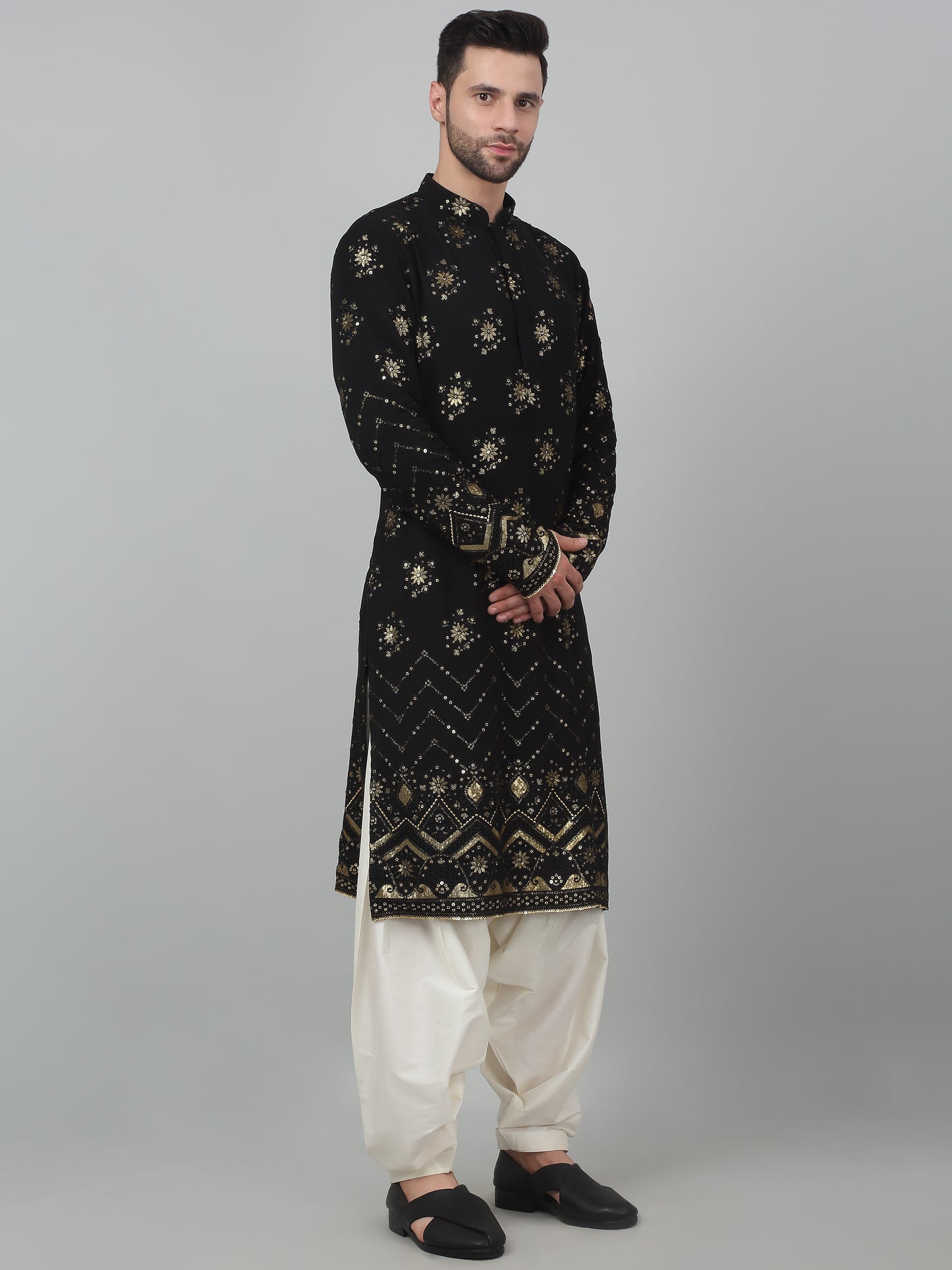 Sitaara Jahan Sequin Embroidered Kurta Set