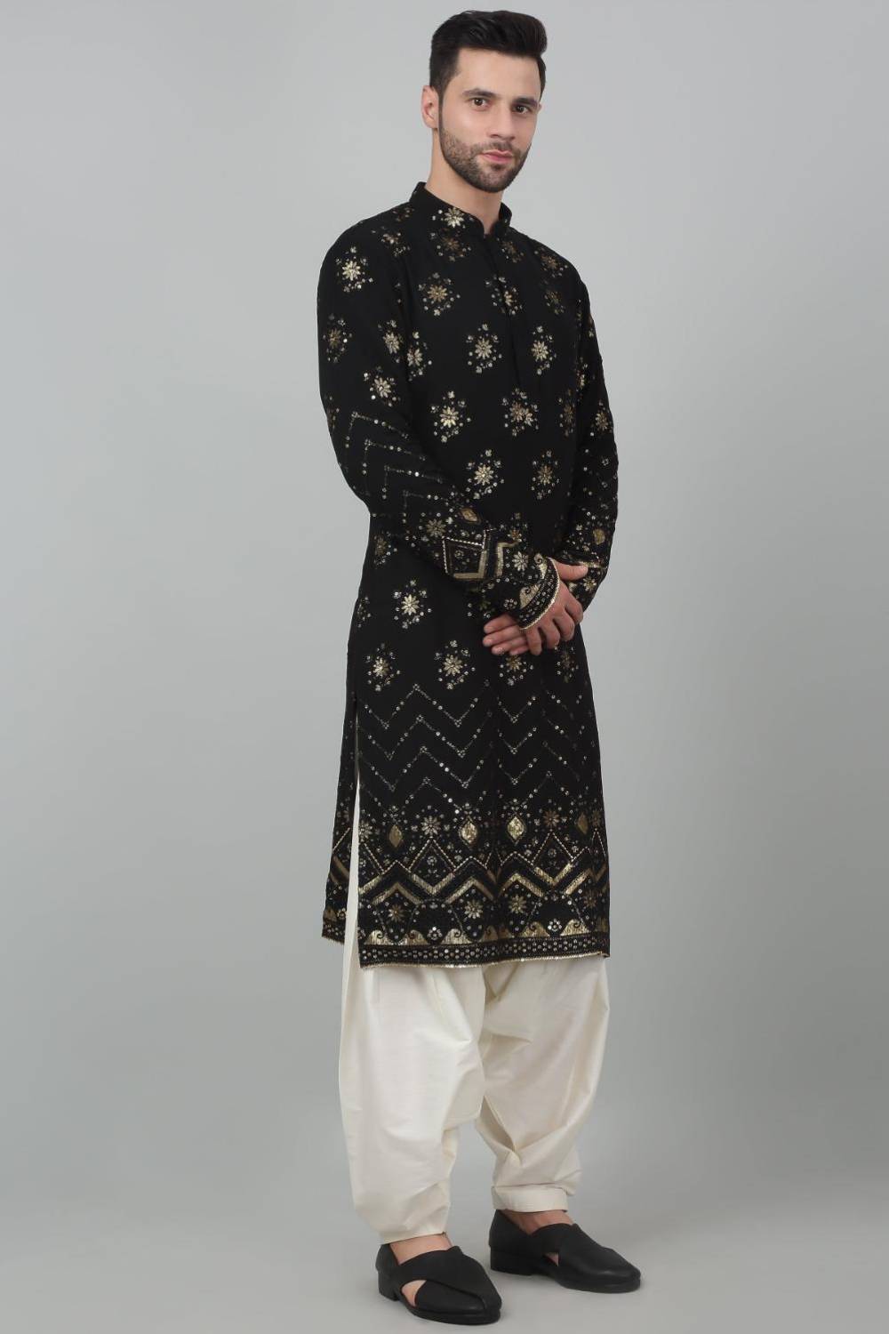 Sitaara Jahan Sequin Embroidered Kurta Set