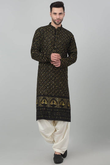 Suryaansh Sequin Embroidered Kurta Set