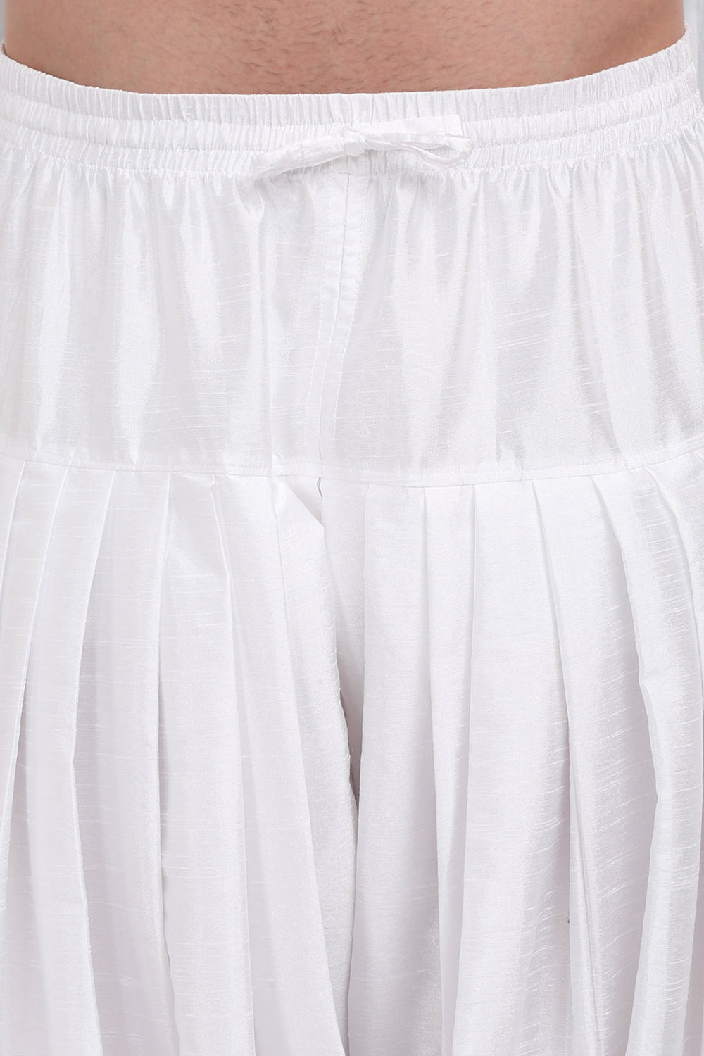 Jalsa Embroidered Linear Floral Kurta Patiala Set - Ivory
