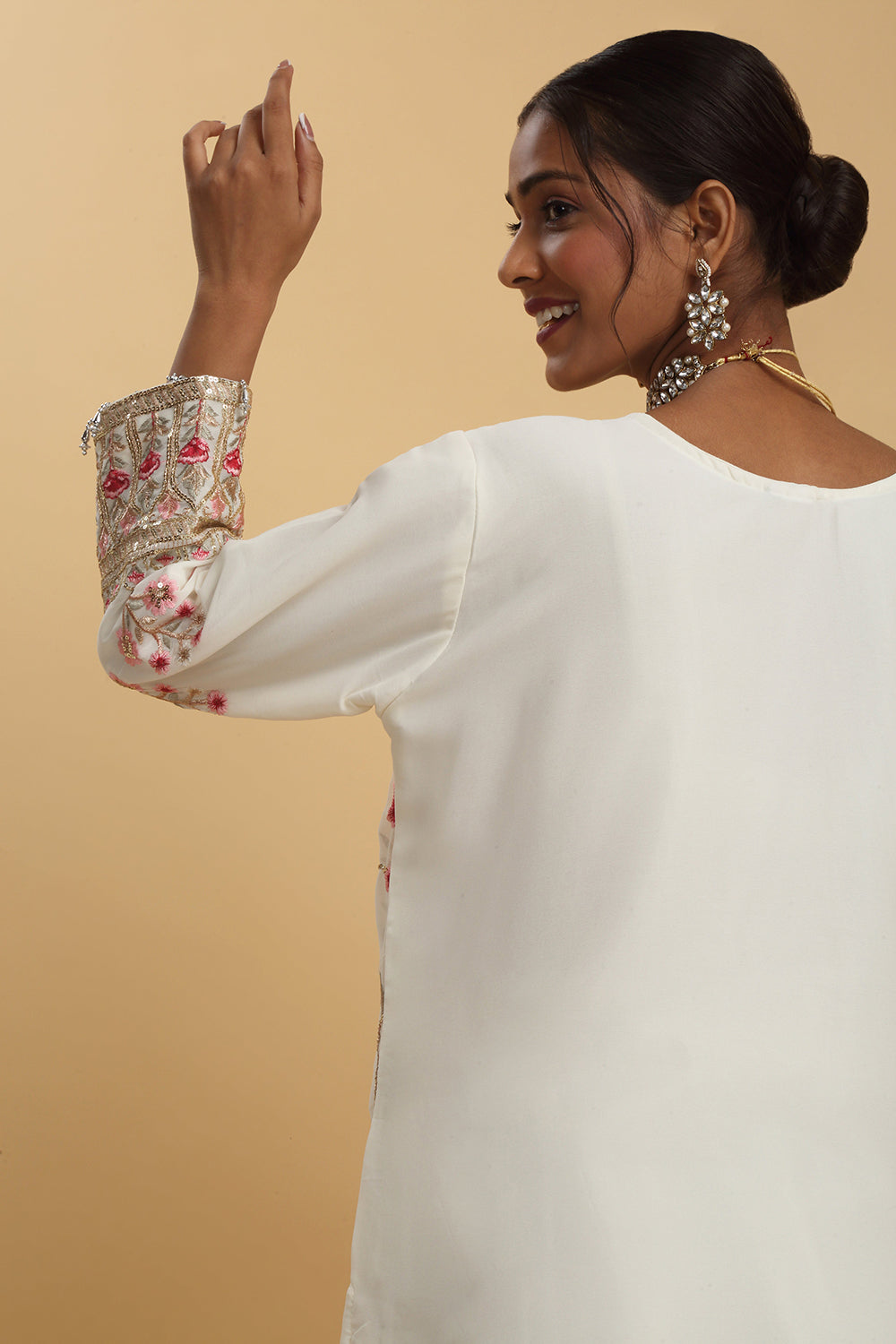 Floral Embroidered Kurta Set