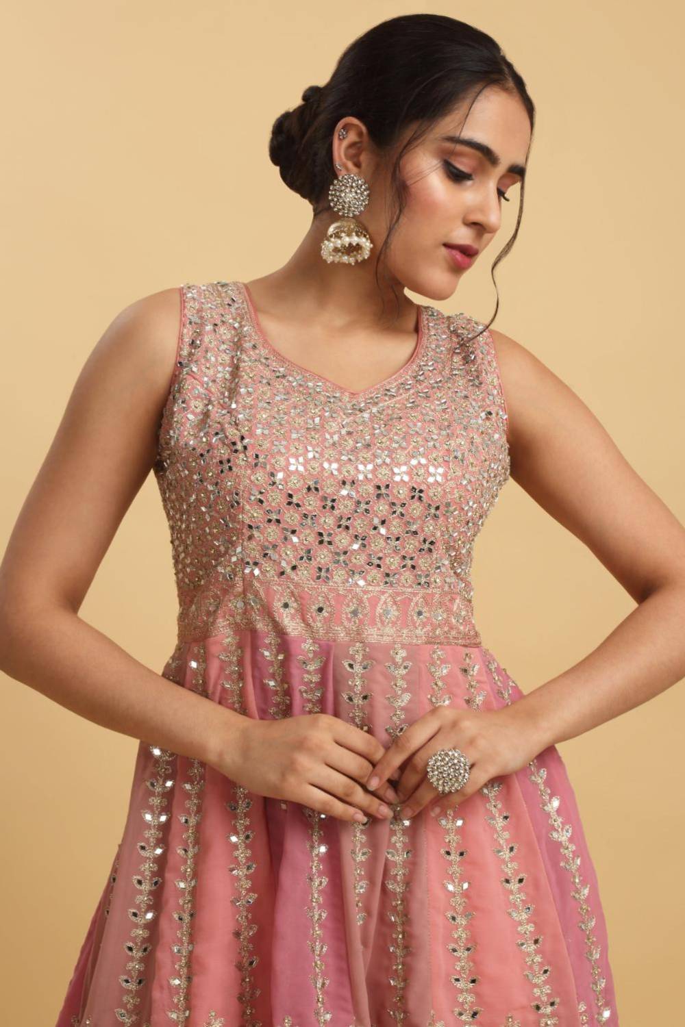Trishna Embroidered Kurta Sharara Set
