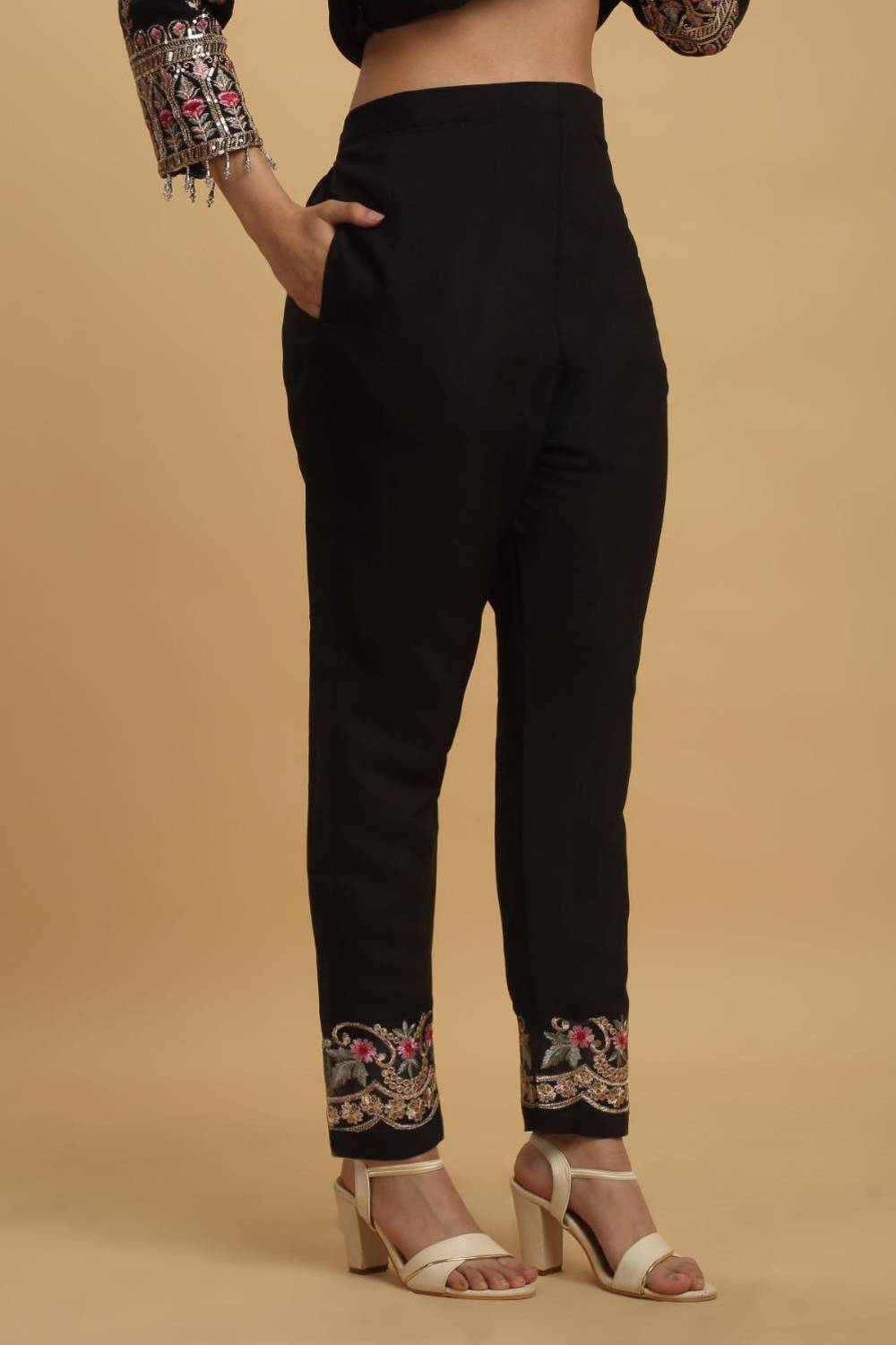 Floral Embroidered Work Kurta Set