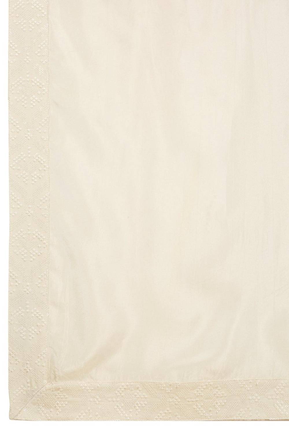 Shwet Banaras Embroidered Sherwani Set - Ivory White