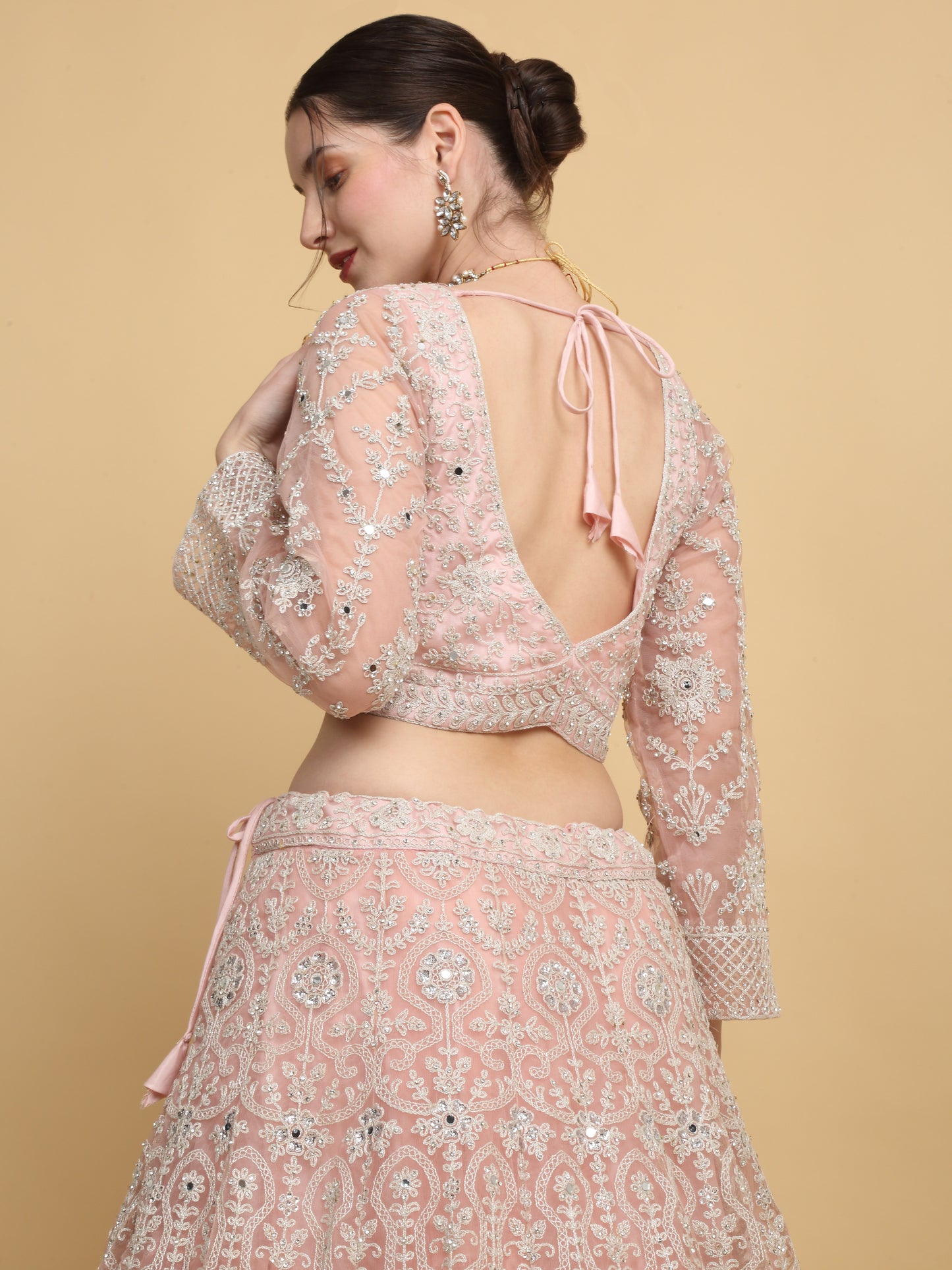 Suhavana  Embroidered Floral Bridal Lehenga Set