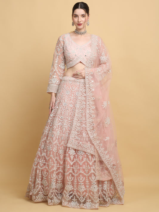 Suhavana  Embroidered Floral Bridal Lehenga Set