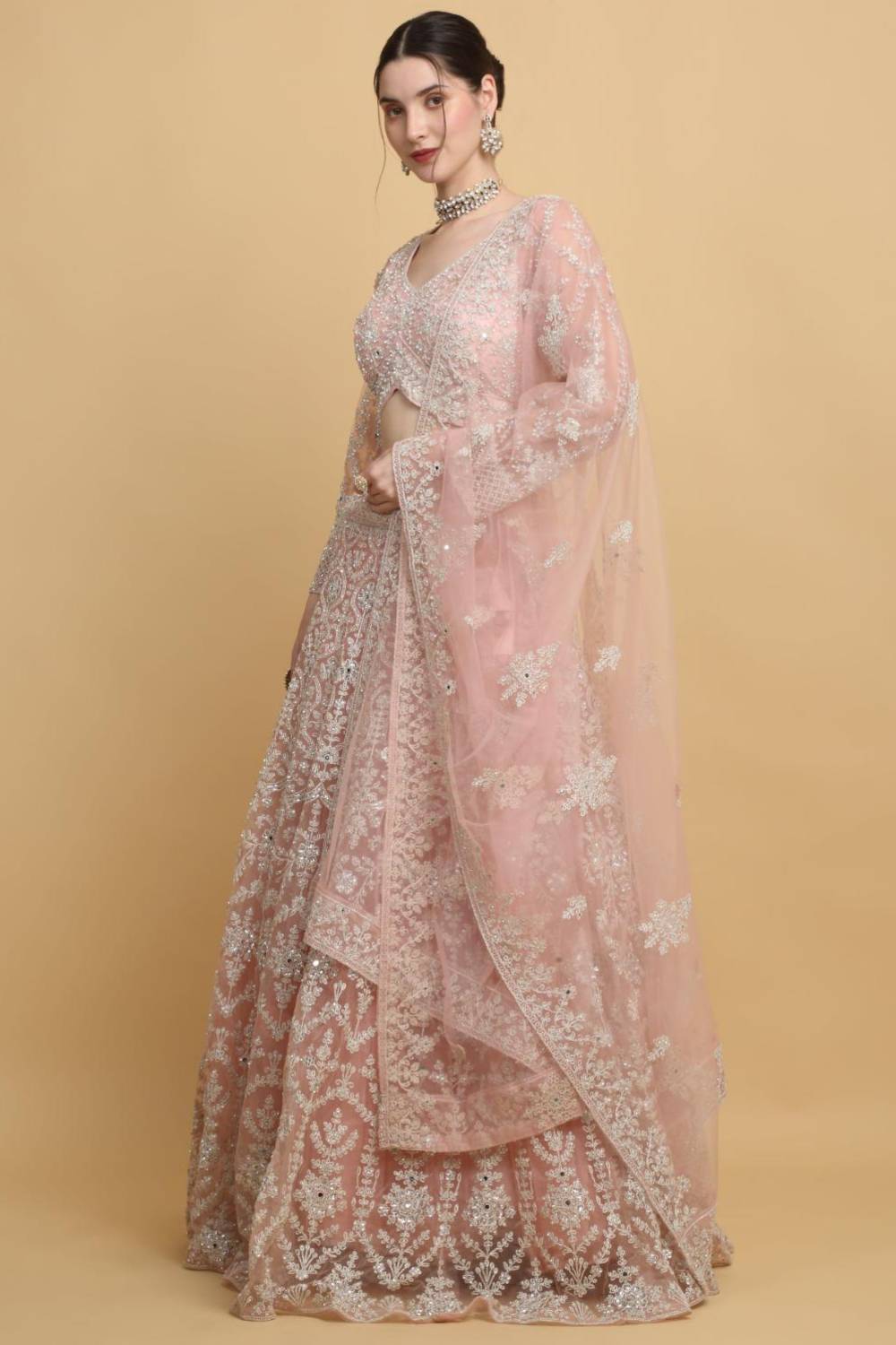 Suhavana  Embroidered Floral Bridal Lehenga Set