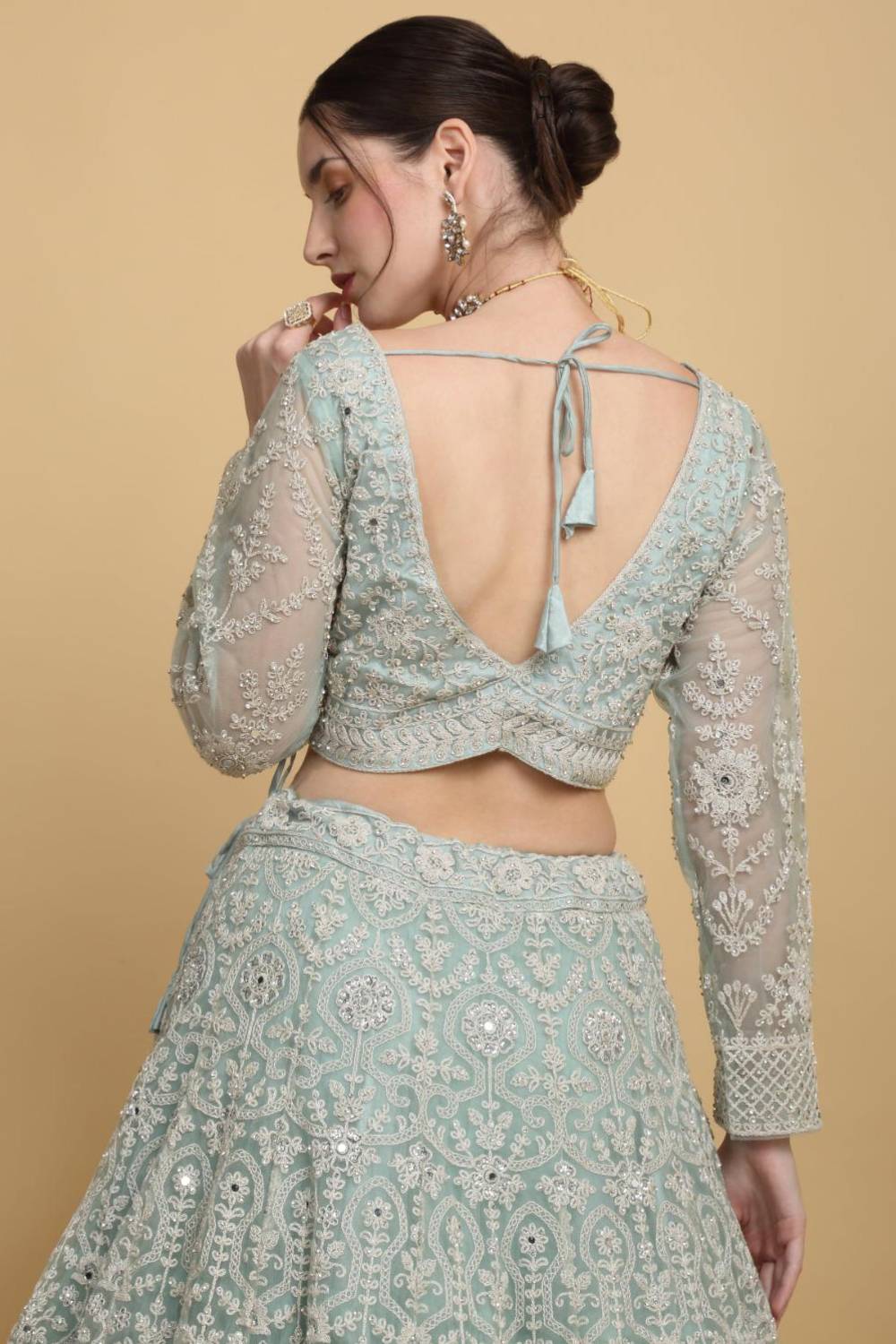 Suhavana Embroidered Floral Bridal Lehenga Set
