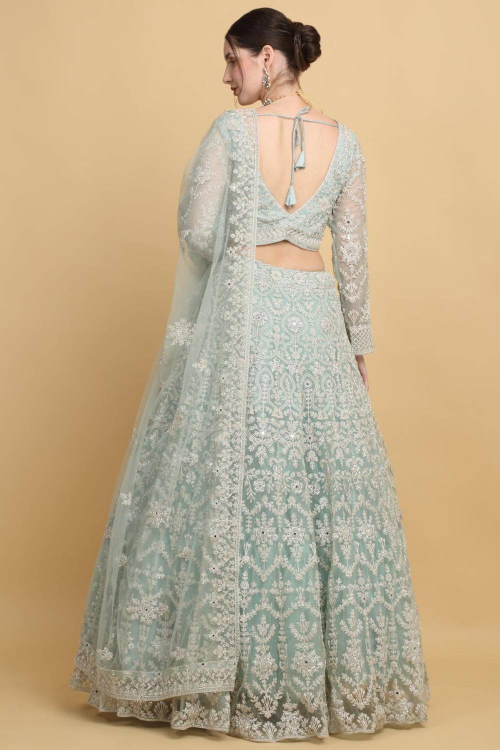 Suhavana Embroidered Floral Bridal Lehenga Set